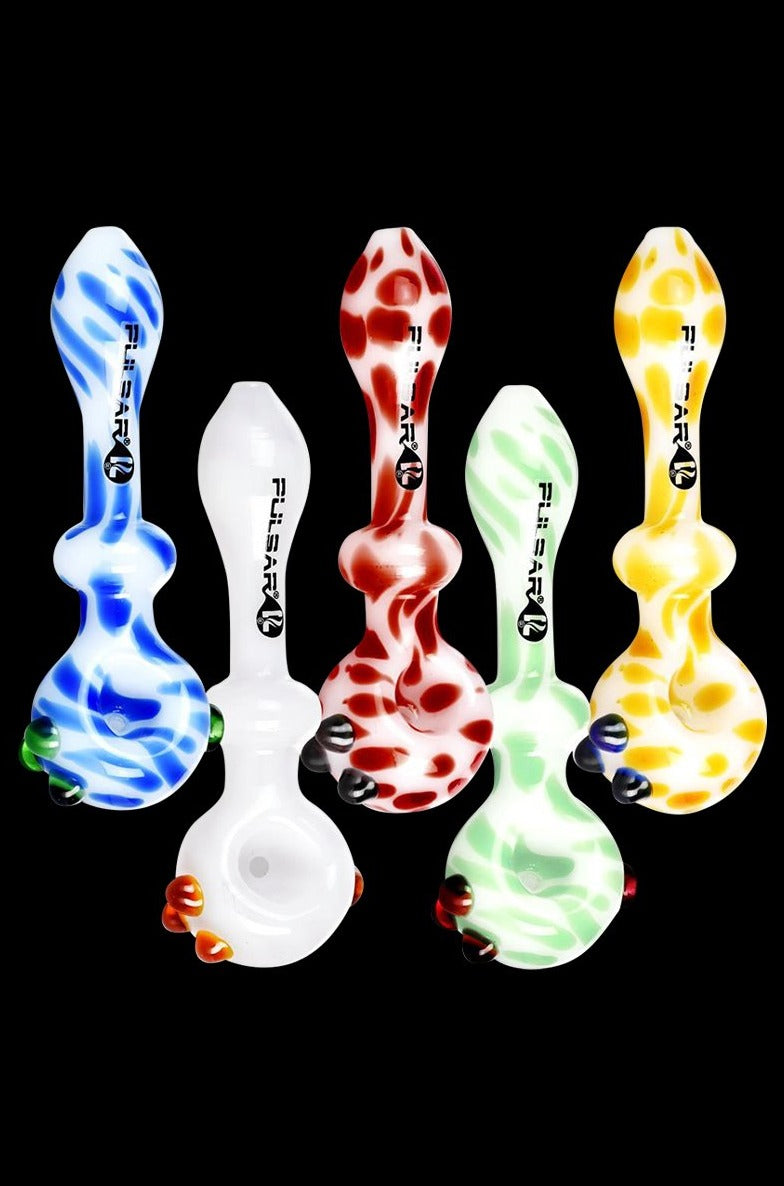 Pulsar Creme Color Swirl Hand Pipe - A Stunning Smoking Companion