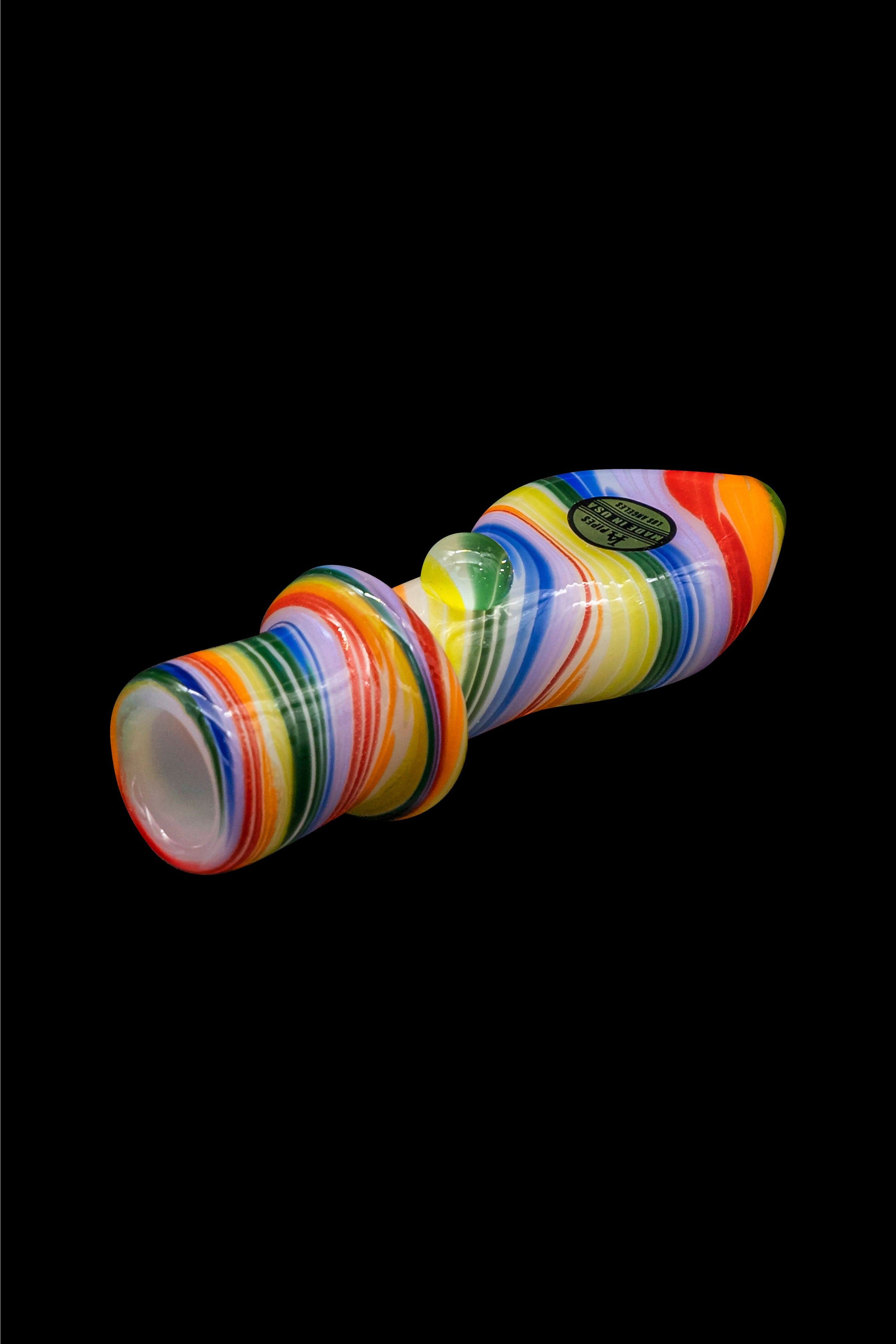 LA Pipes Rainbow Tornado Chillum: A Stunning Smoking Companion