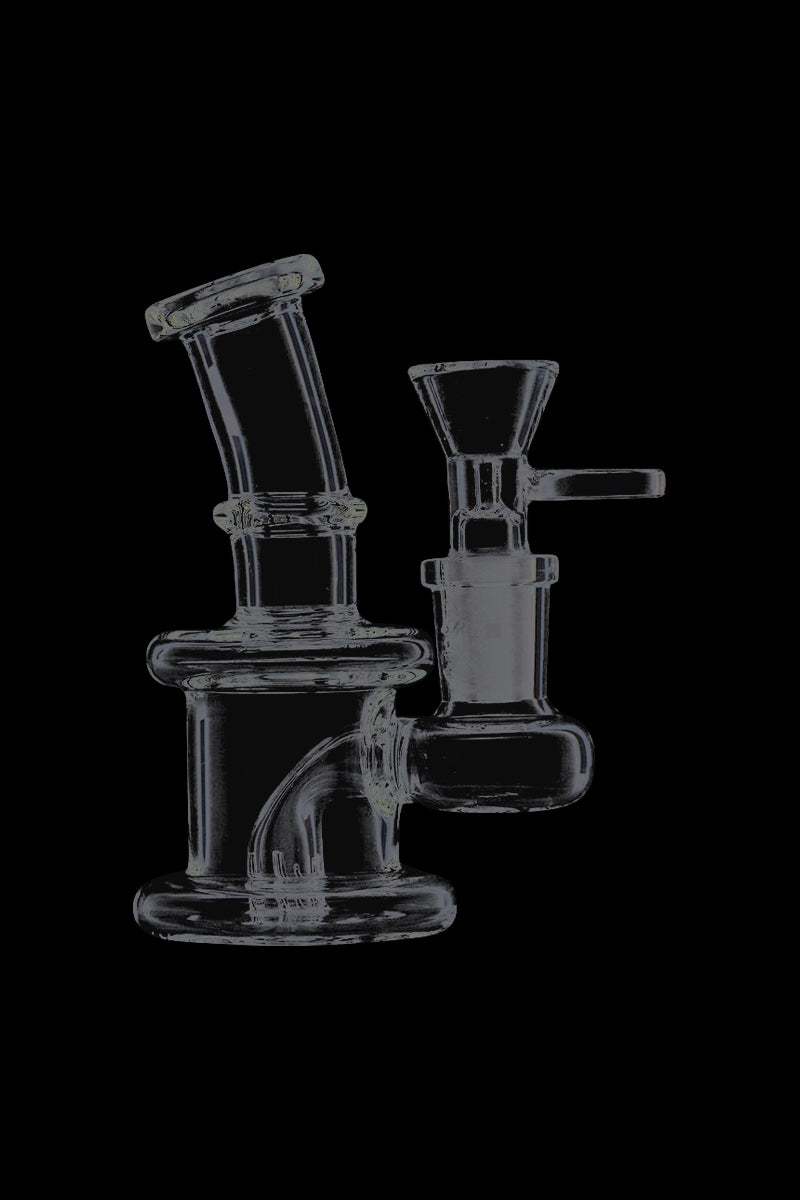 Stylish 4-Inch Glass Bubbler with Inline Perc