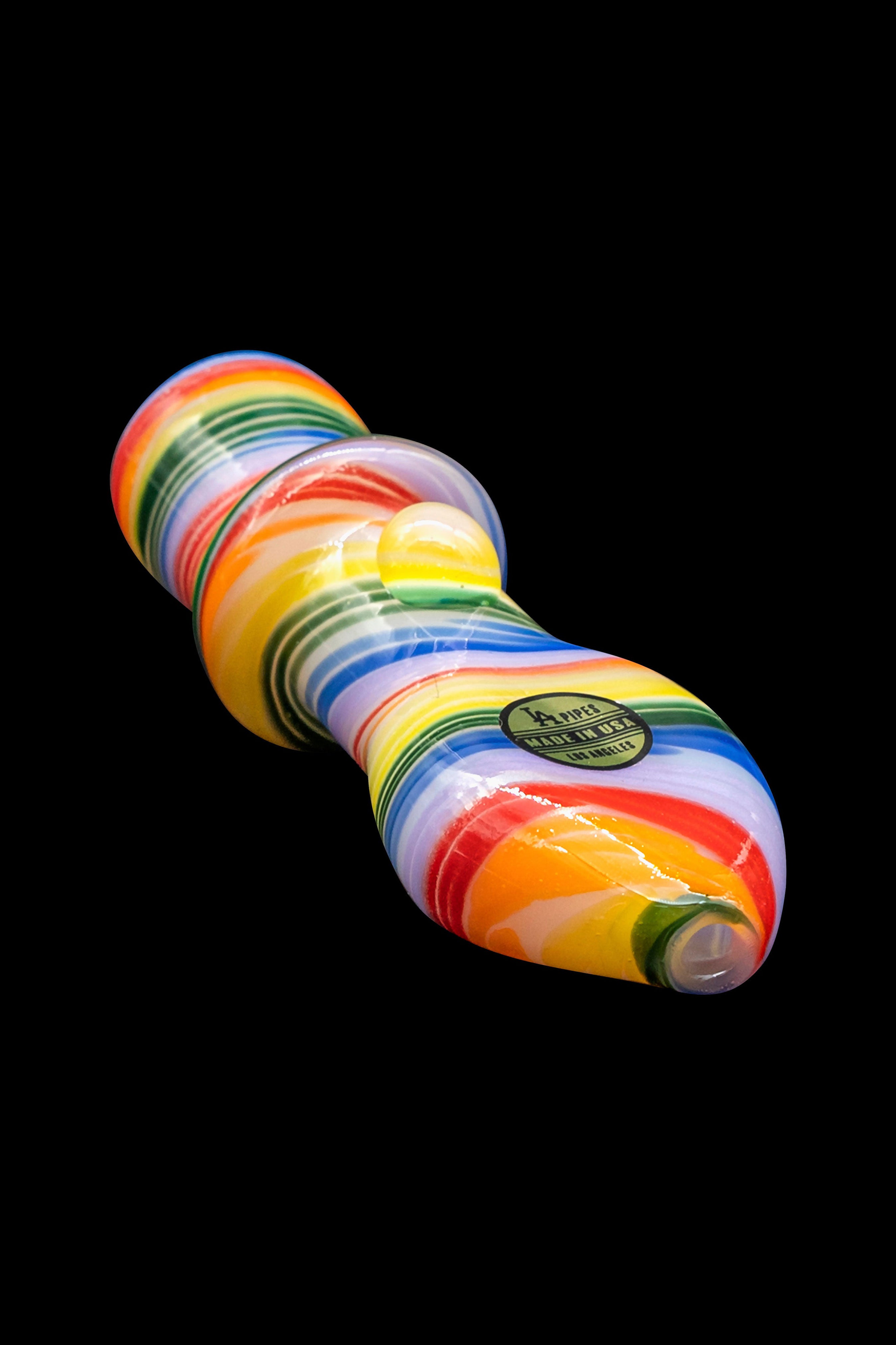 LA Pipes Rainbow Tornado Chillum: A Stunning Smoking Companion
