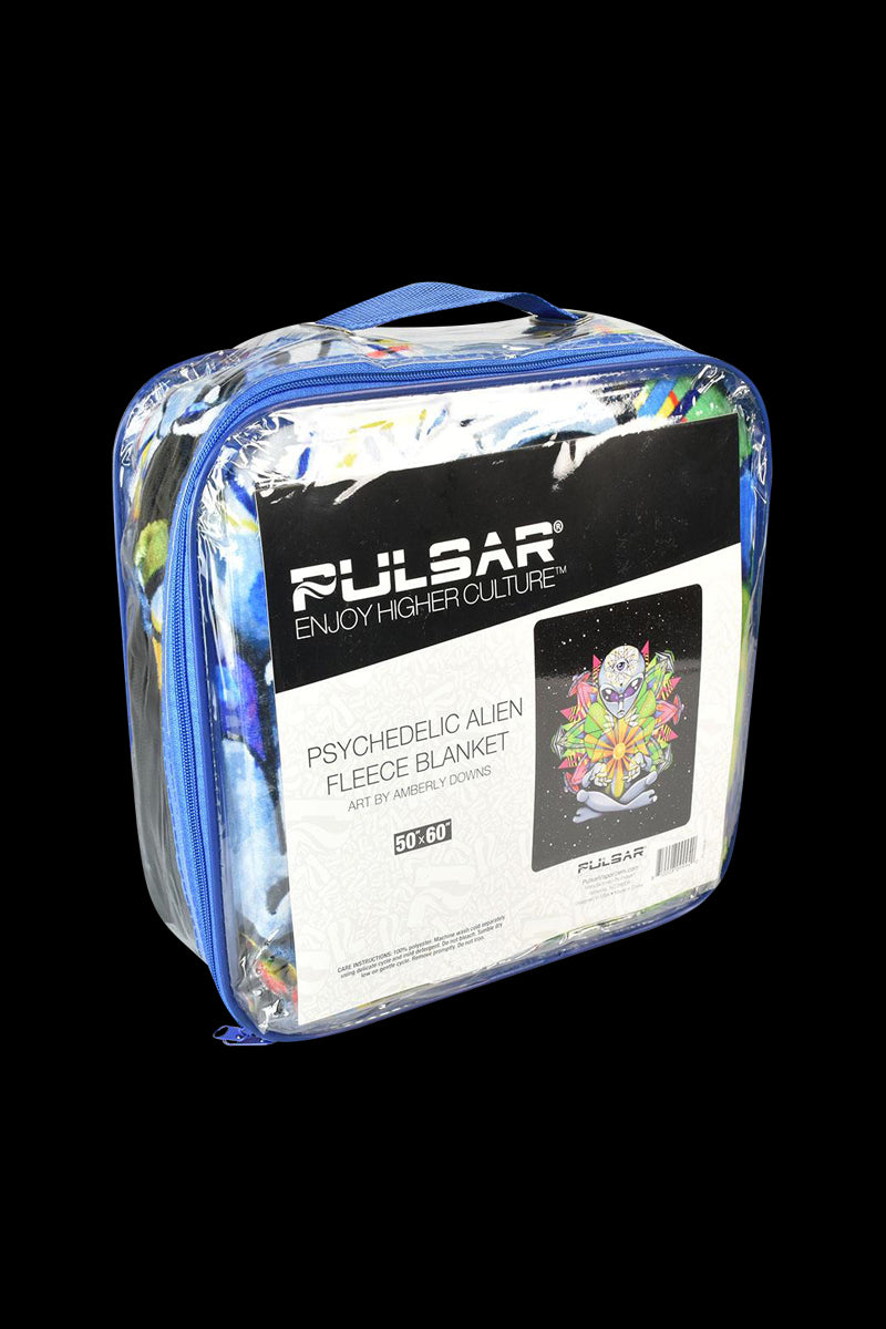 Pulsar Psychedelic Alien Fleece Throw Blanket - Add a Splash of Color to Your Space!