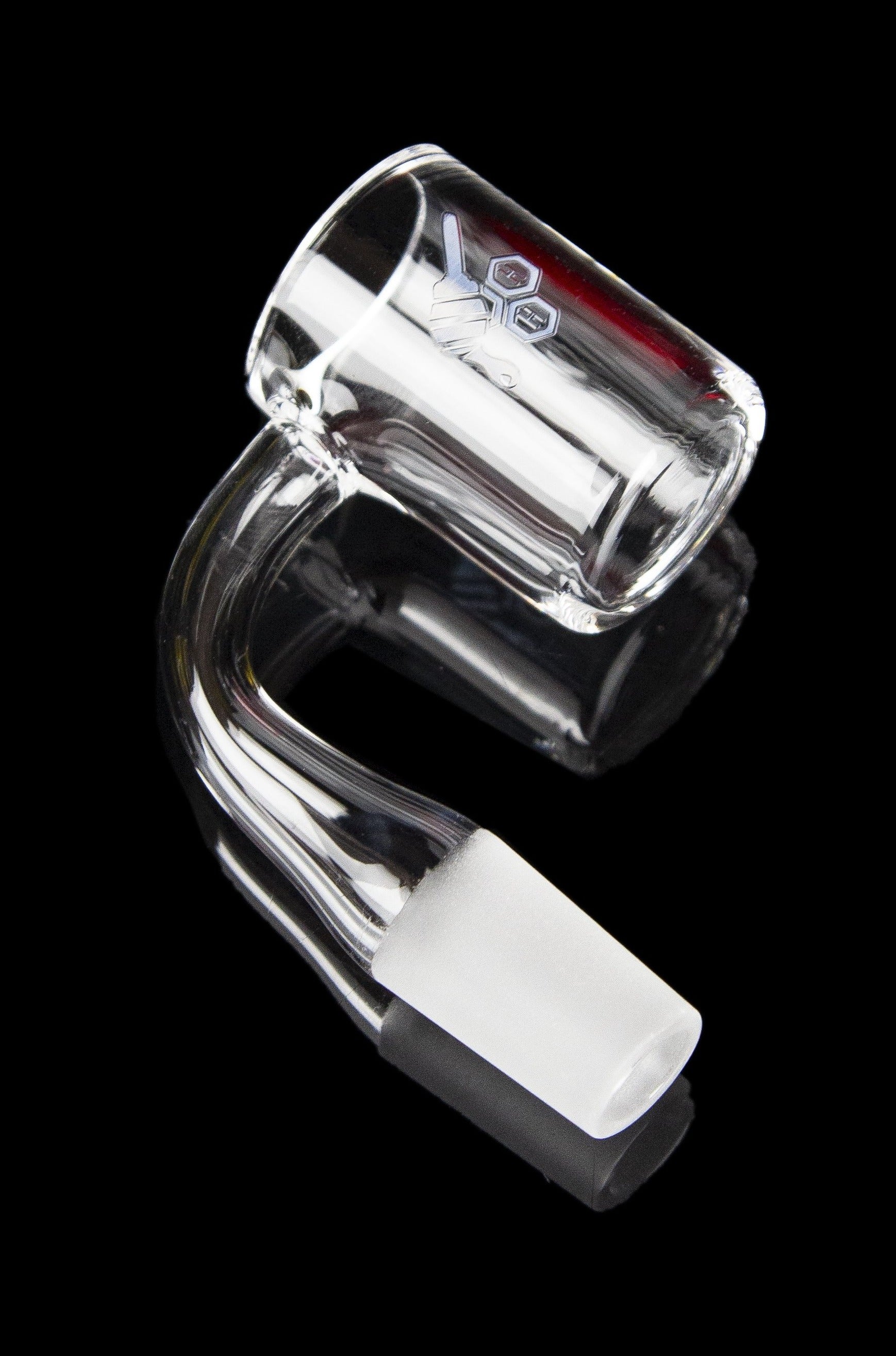 Honeybee Herb Flat Top Original Quartz Banger - Yellow Line: Premium Dabbing Essential