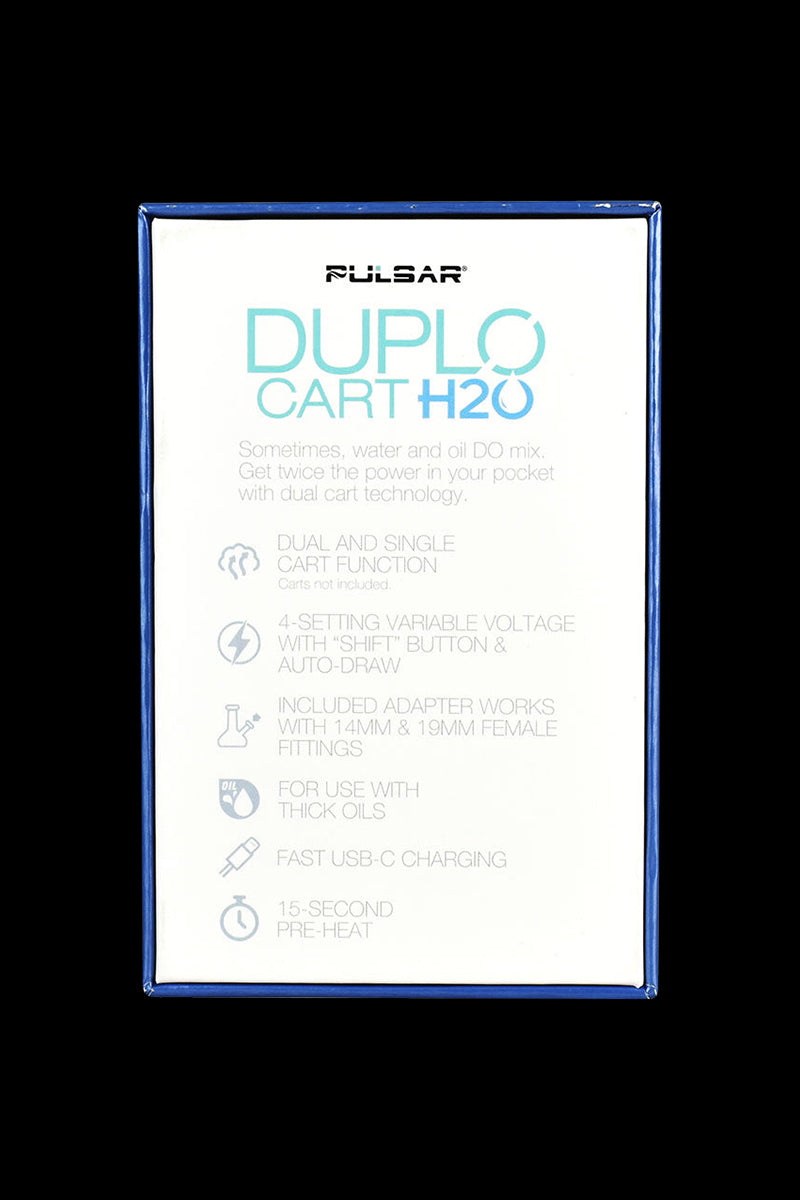 Pulsar DuploCart H2O: The Ultimate Water-Filtered Thick Oil Vaporizer