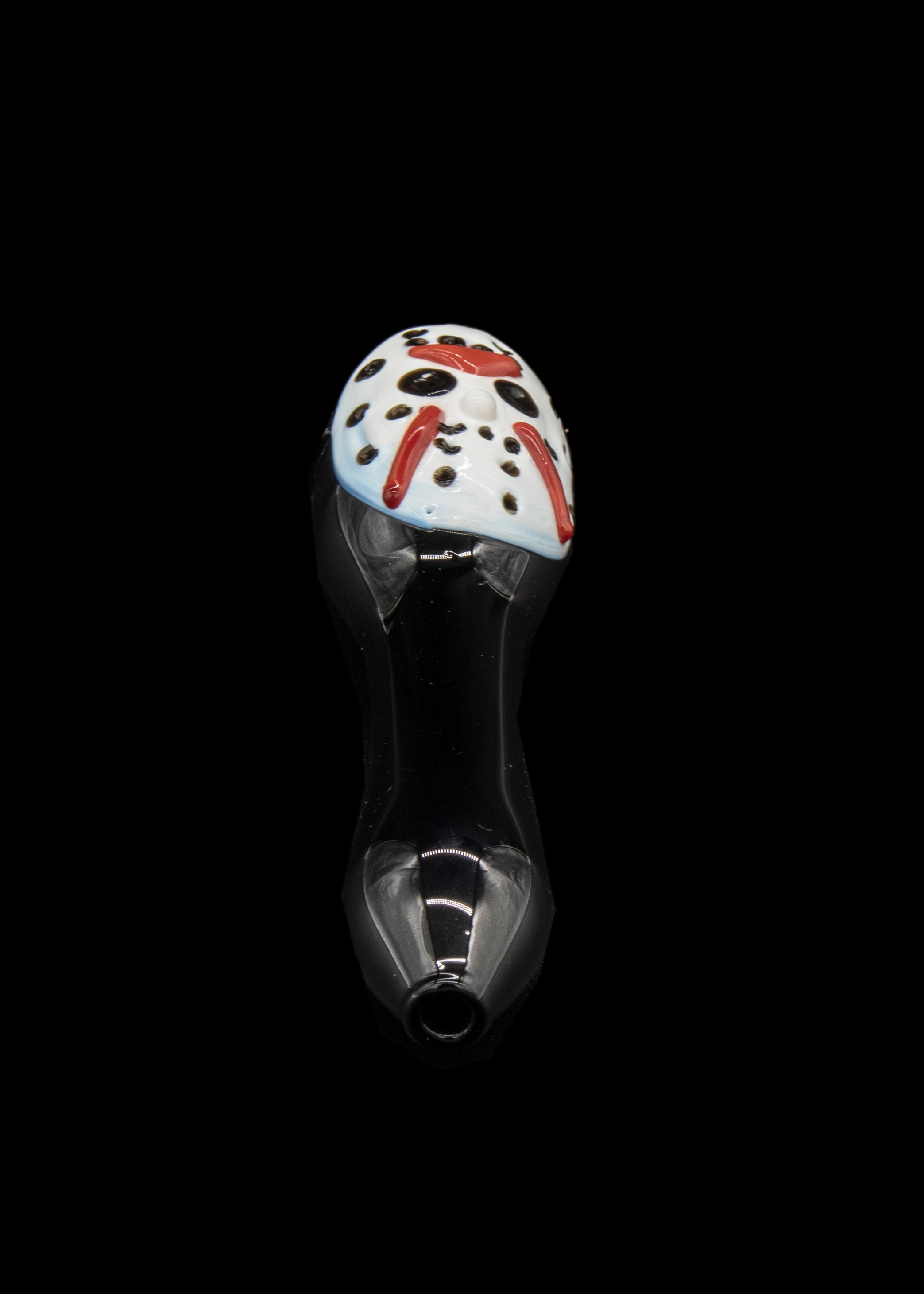 LA Pipes Frightening Hockey Mask Hand Pipe