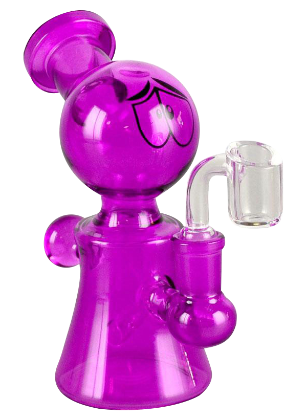 Whimsical Glass Eyes Oil Rig Water Pipe