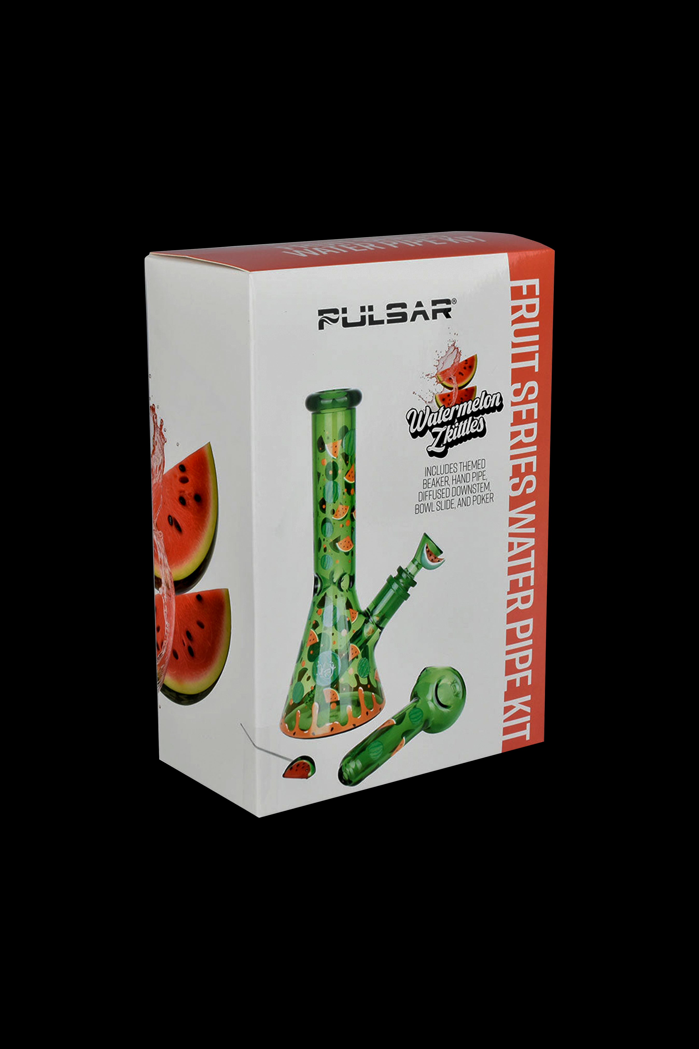 Pulsar Fruit Series: Watermelon Zkittles Glow Pipe Duo - A Smoking Sensation!