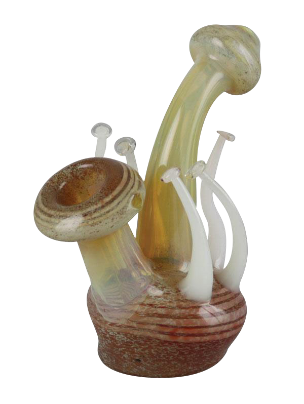 Enchanting Mushroom Glass Bubbler