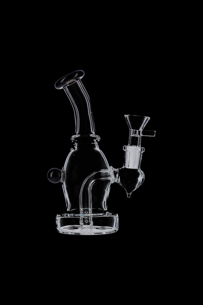 Stunning Bent Neck Glass Bubbler