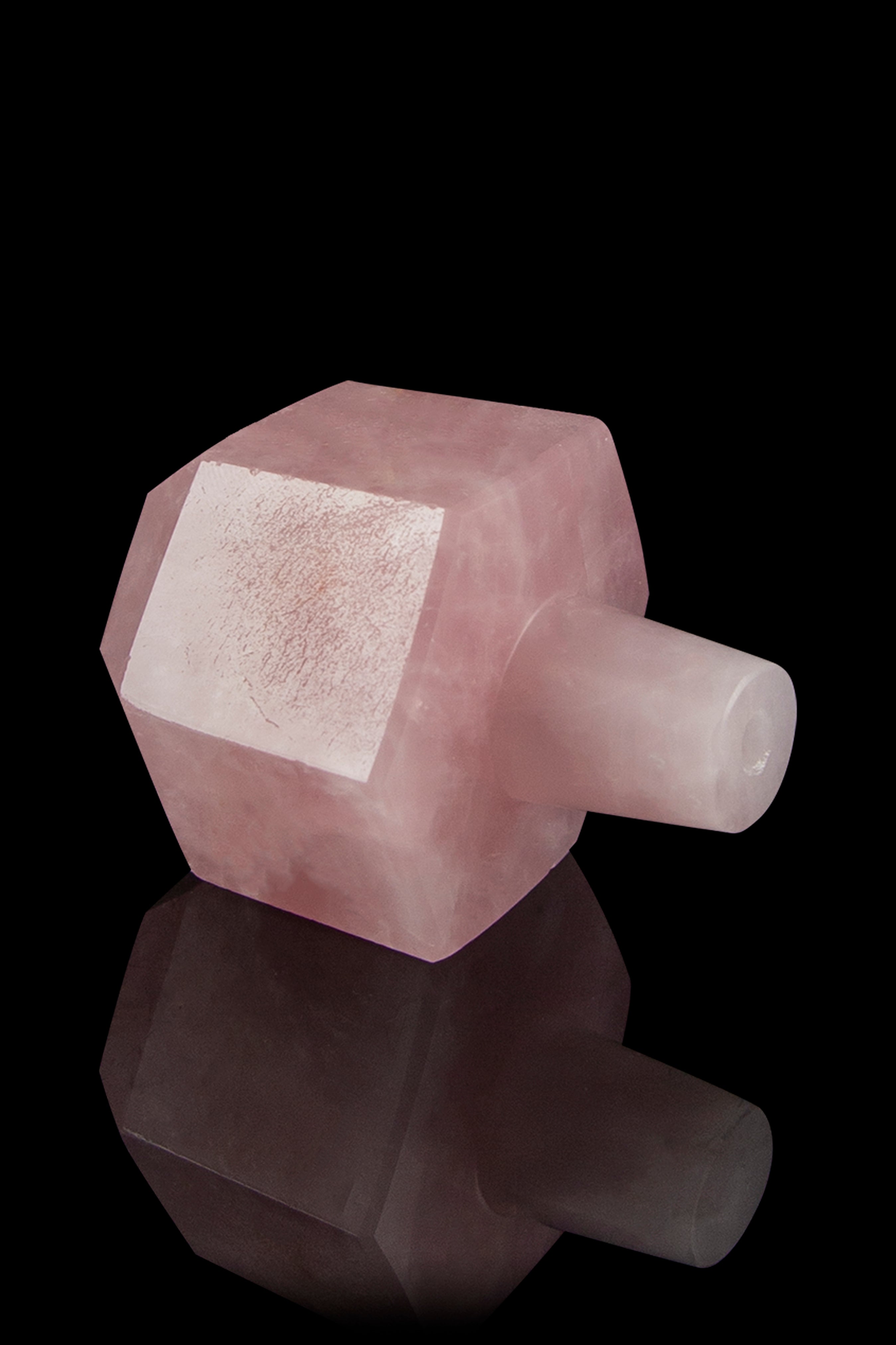 Blazin Janes Rose Quartz Crystal Herb Bowl - A Gem for Herb Lovers