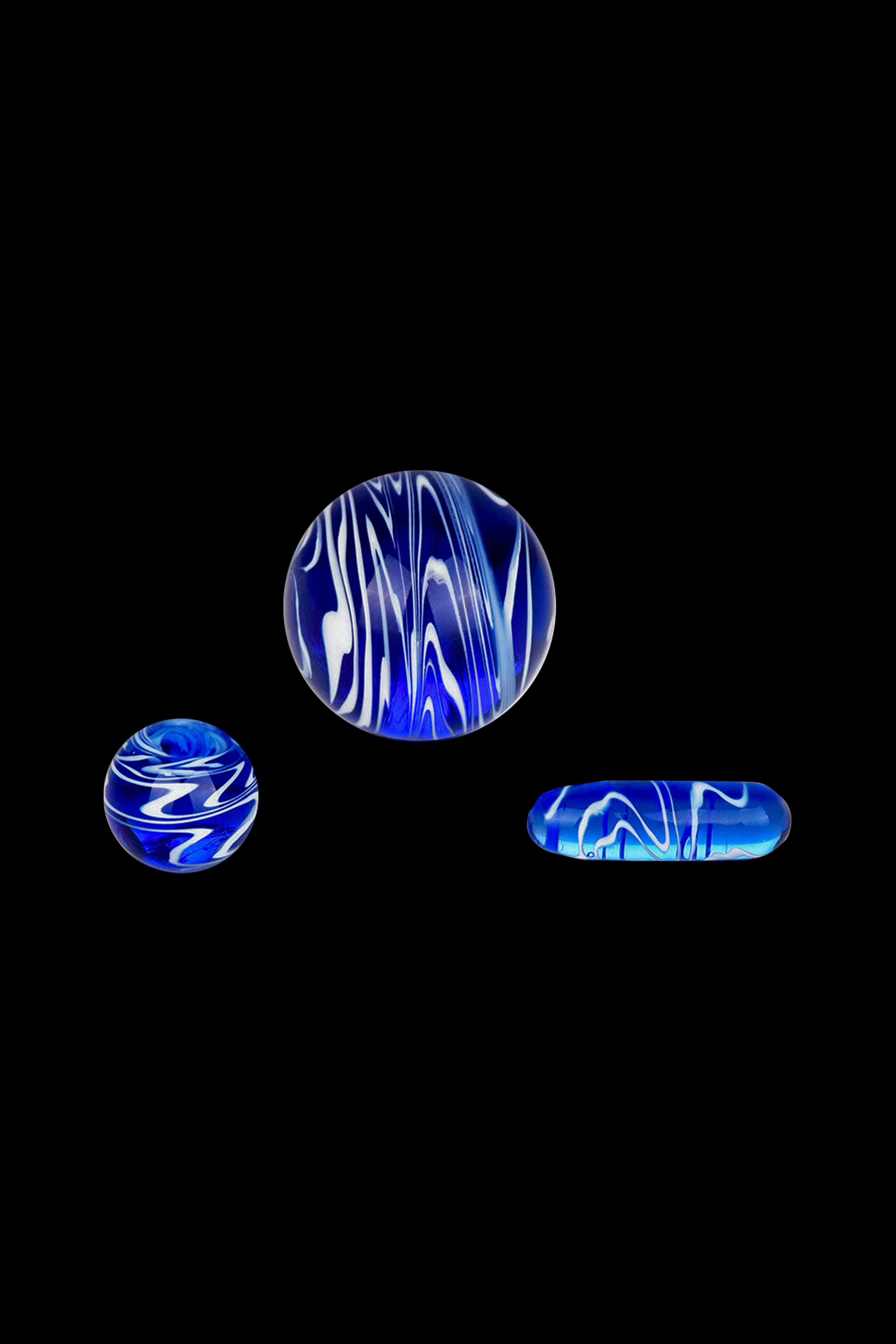 Stunning Blue Bear Quartz Pillar Set