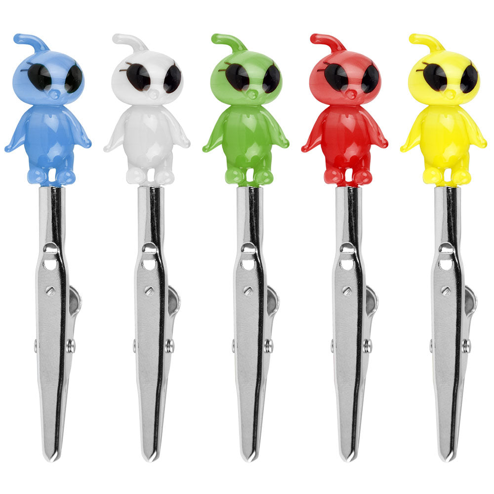 Adorable Femme Alien Glass Memo Clip - A Must - Have!