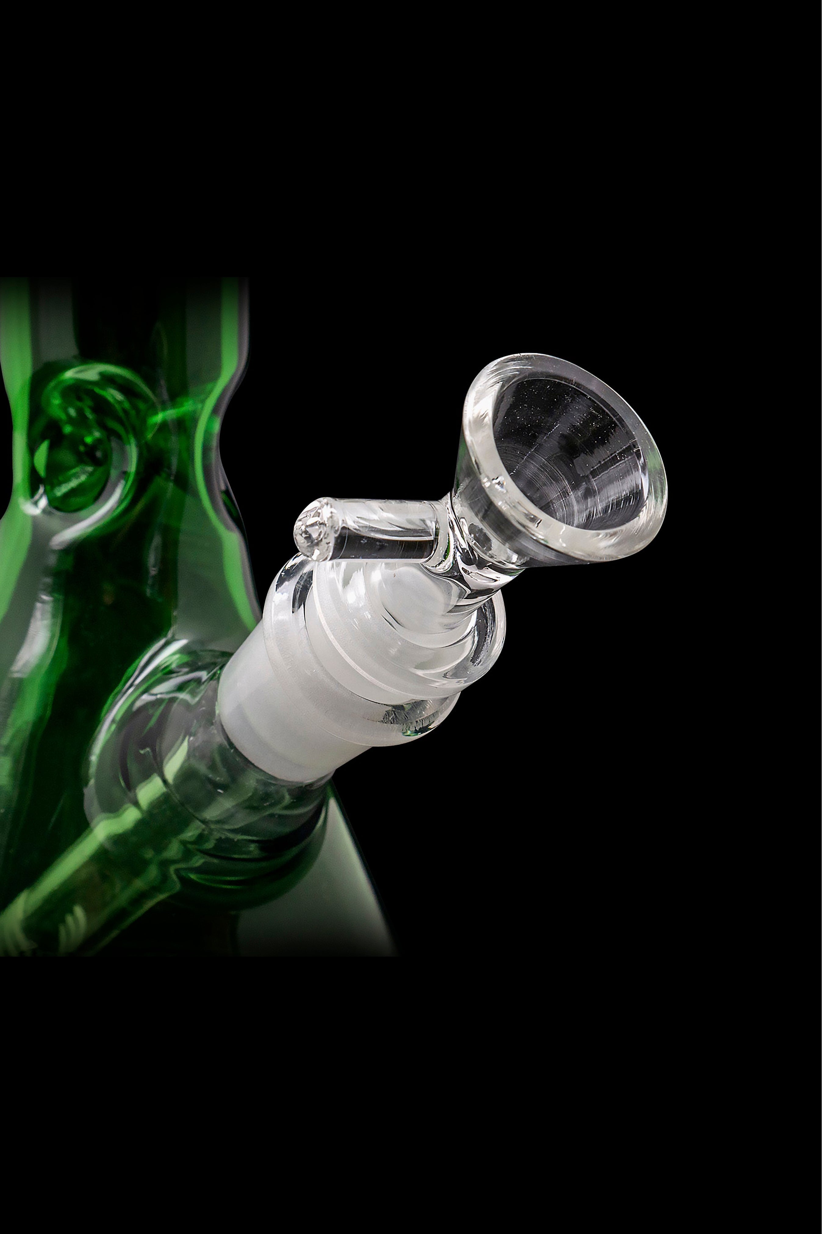 LA Pipes Green Emerald Beaker - Stunning Waterpipe for Smokers