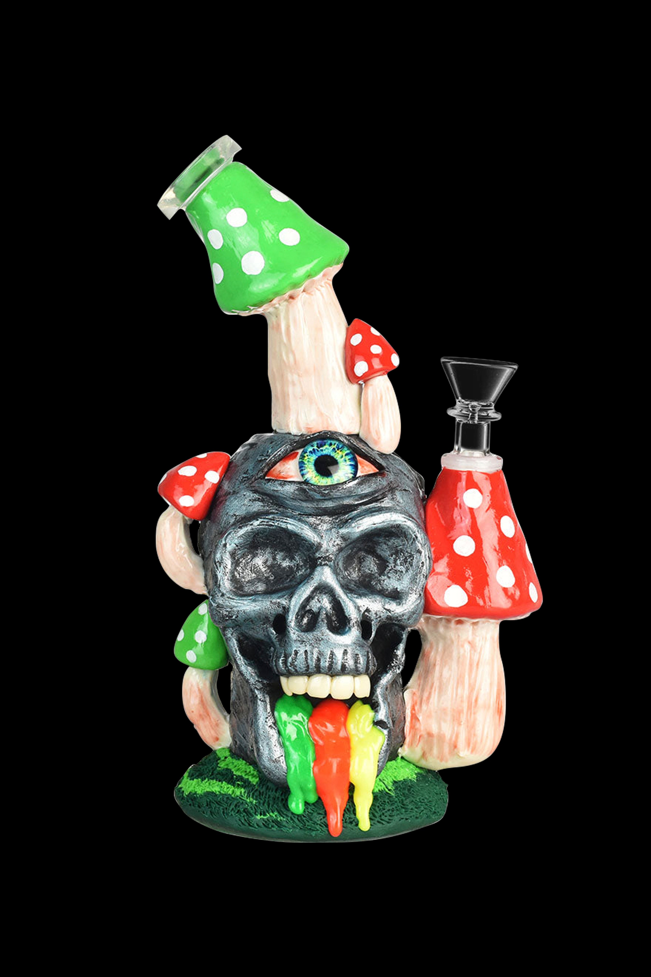 Pulsar's Stunning Rainbow Puking Skull Water Pipe