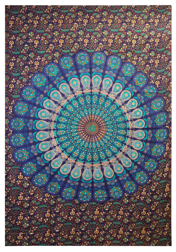 Stunning Large Peacock Tapestry