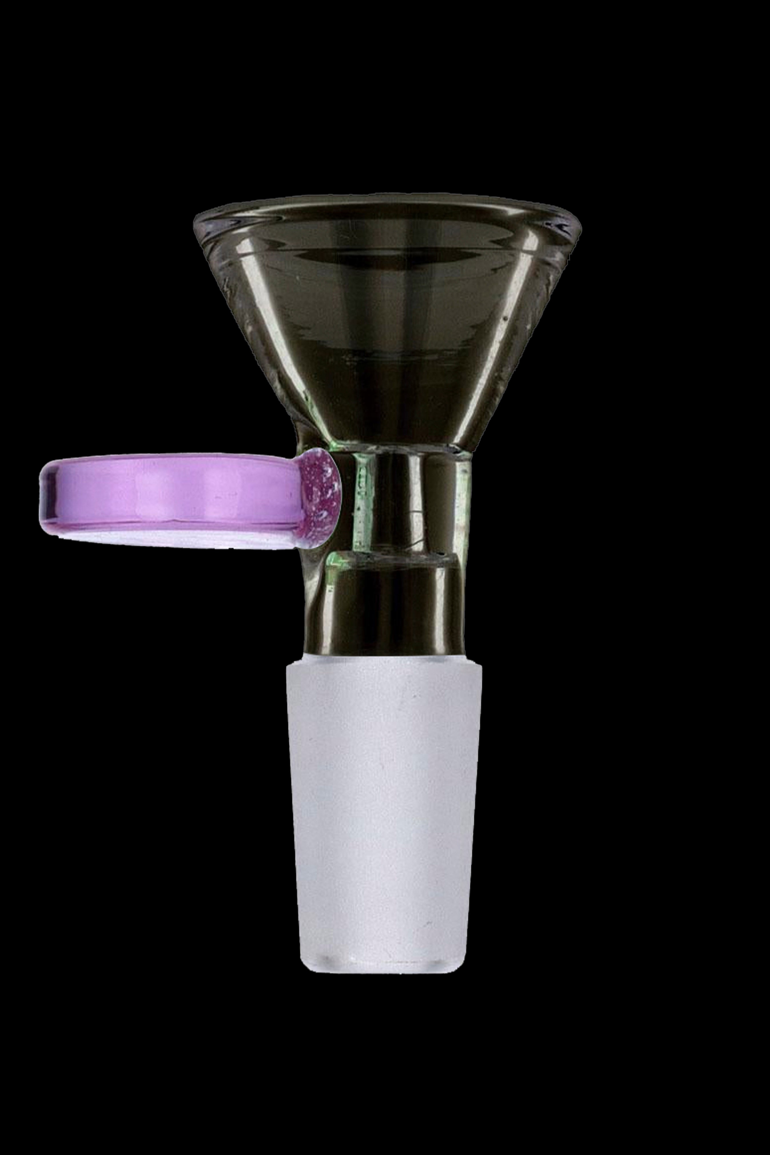 Famous Brandz Stylish Glass Bowl with Colored Handle