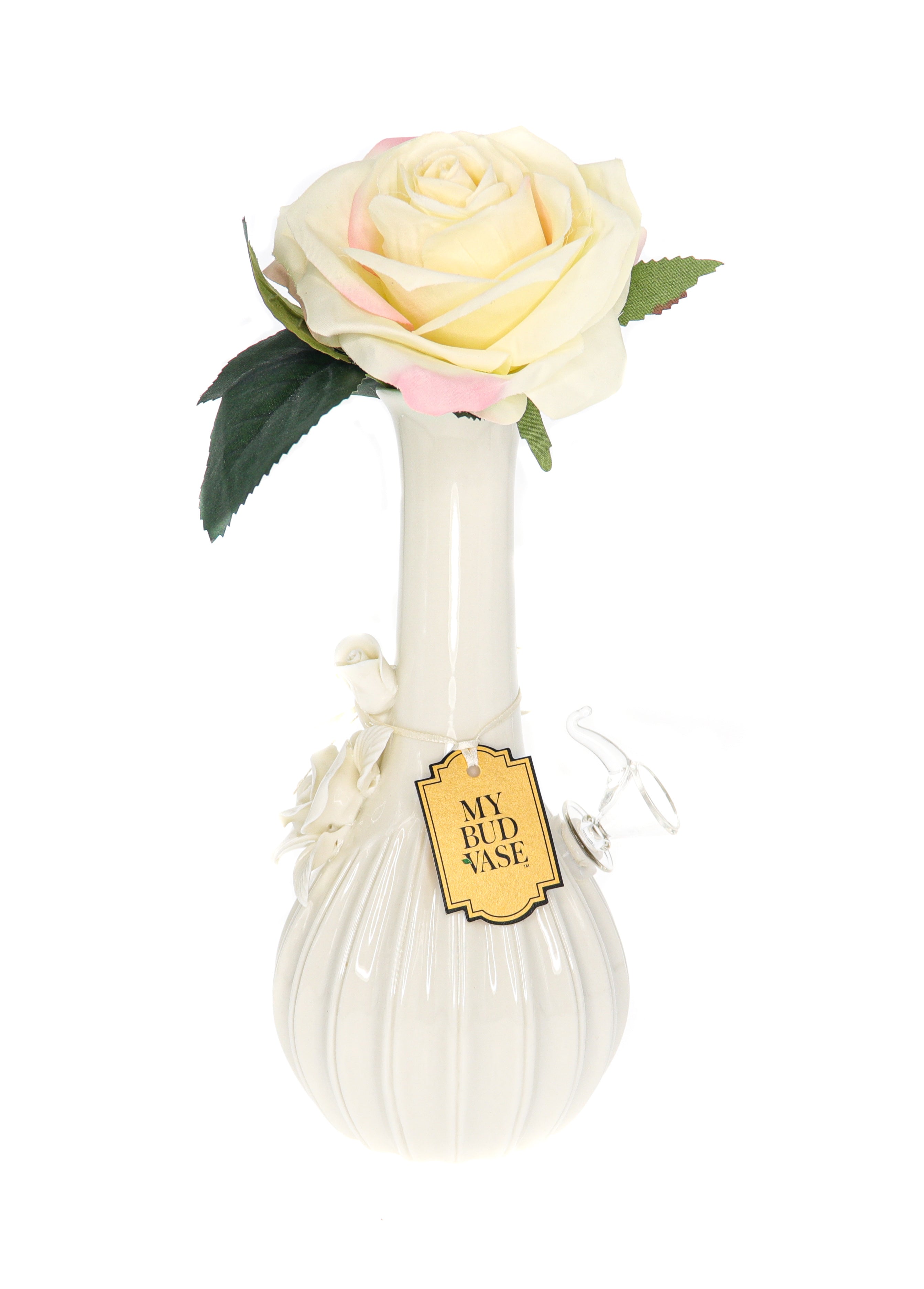 Exquisite Rose Porcelain Vase Water Pipe - A Timeless Beauty