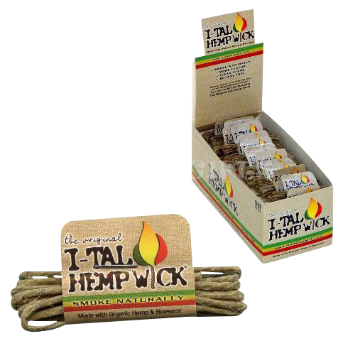 I-Tal Small Hemp Wick - 50 Pack Bulk Bundle