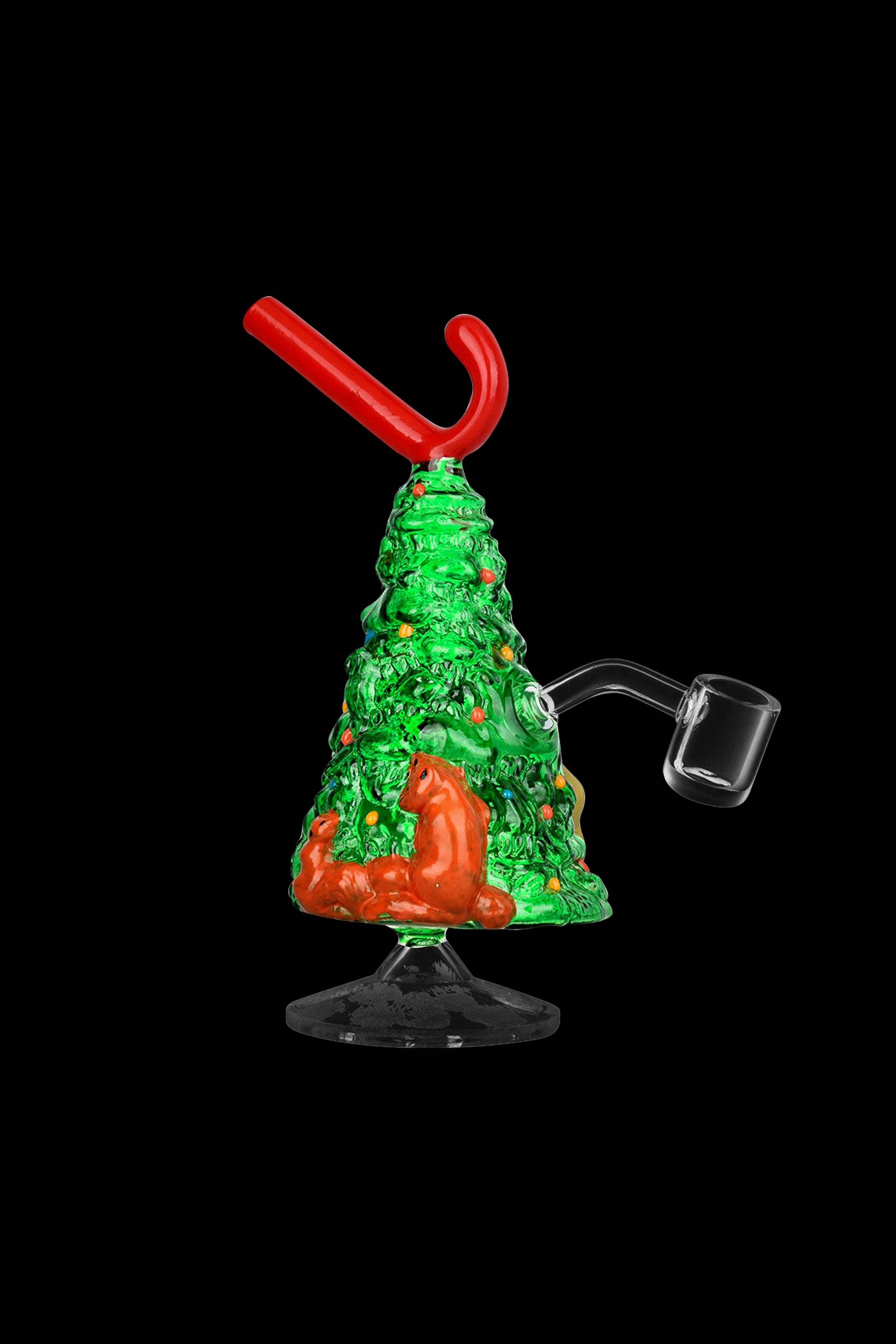 Festive Christmas Tree Candy Cane Dab Rig