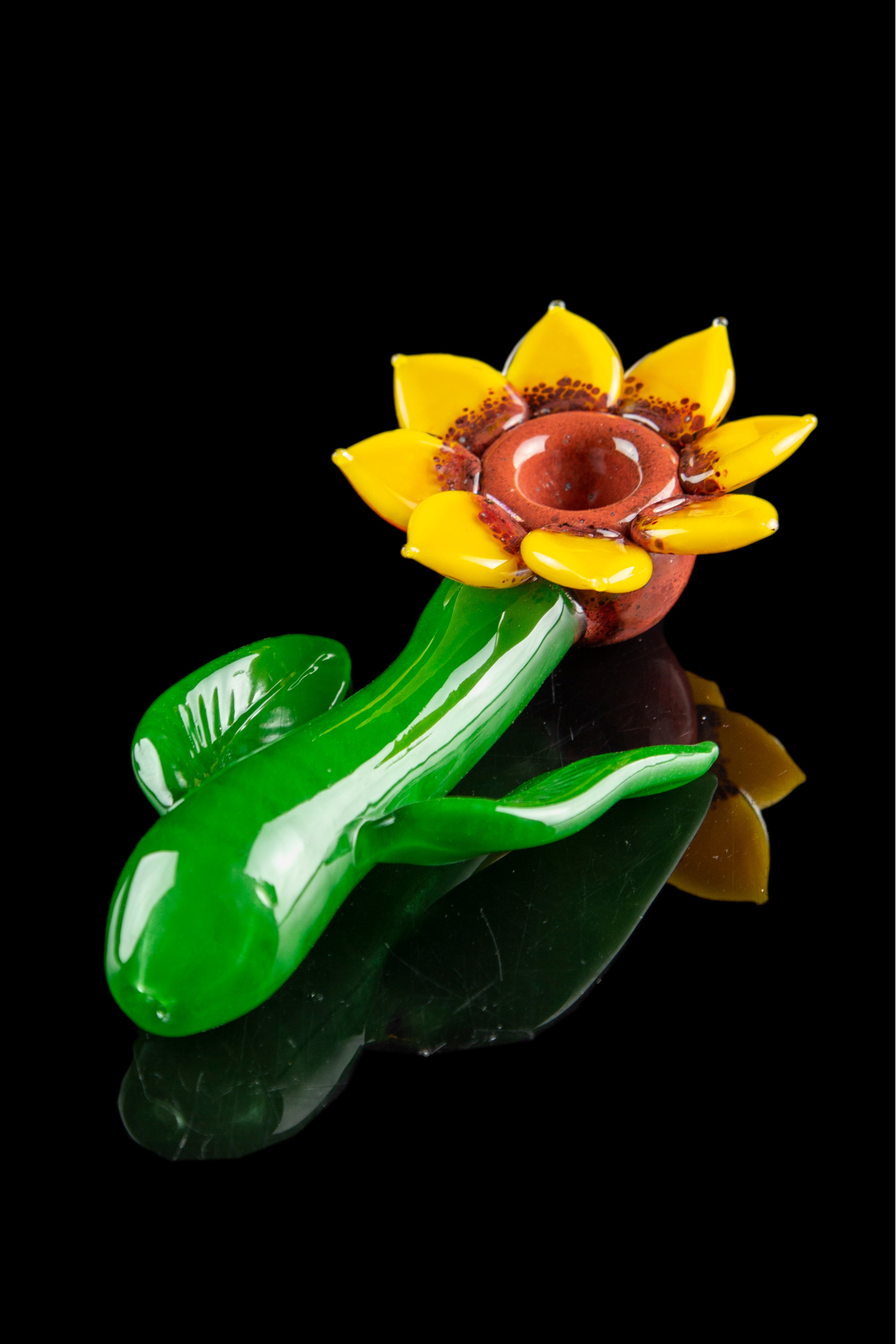 Empire Glassworks Stunning Sunflower Hand Pipe