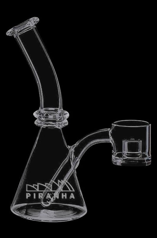 Piranha Quartz Beaker with High - Performance Reactor Core Banger Nail