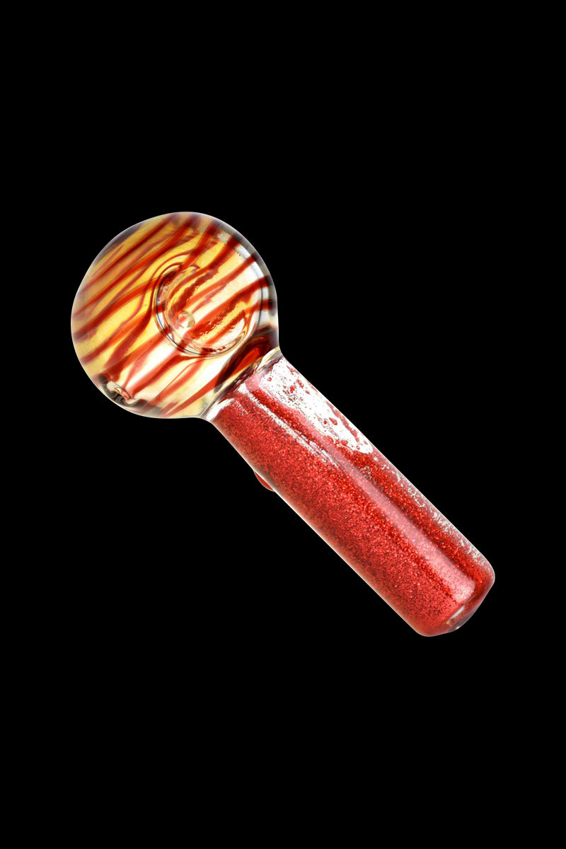 Cool Freezable Glycerin Space Glitter Spoon Pipe - Elevate Your Smoking Experience!