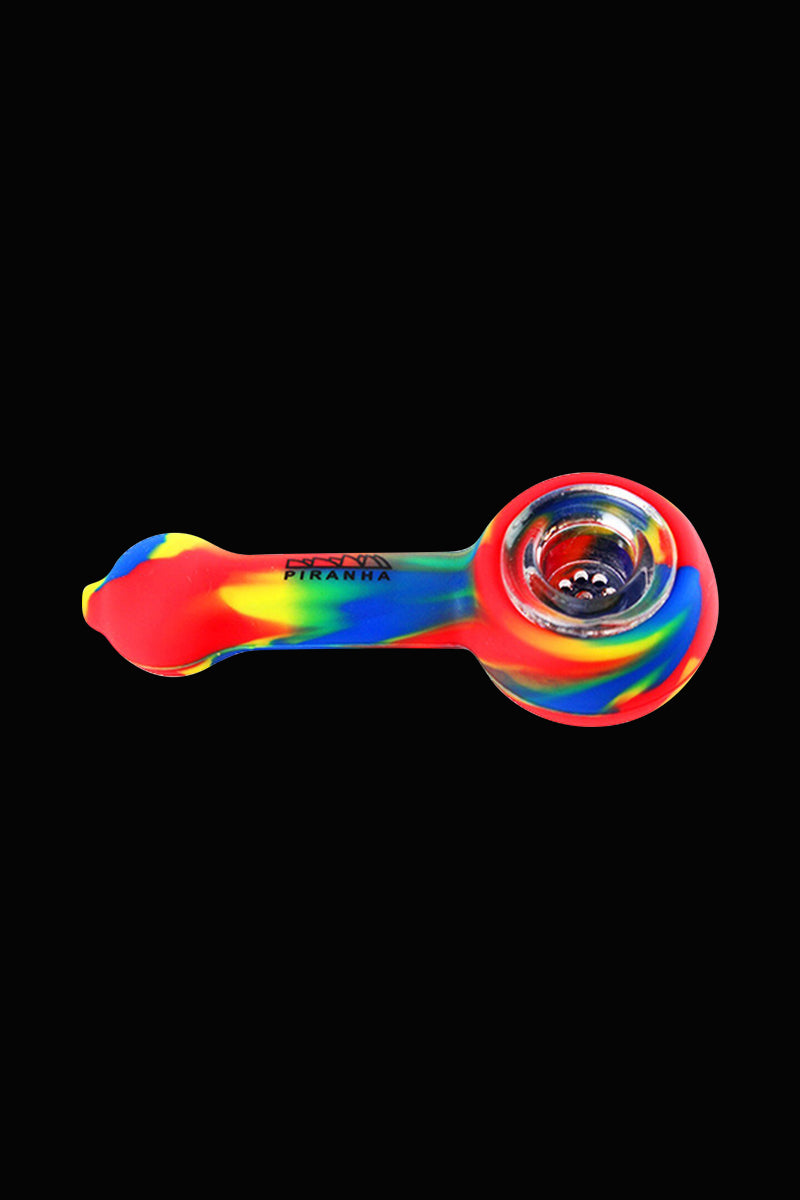 Piranha Silicone Hand Pipe with Premium Glass Bowl