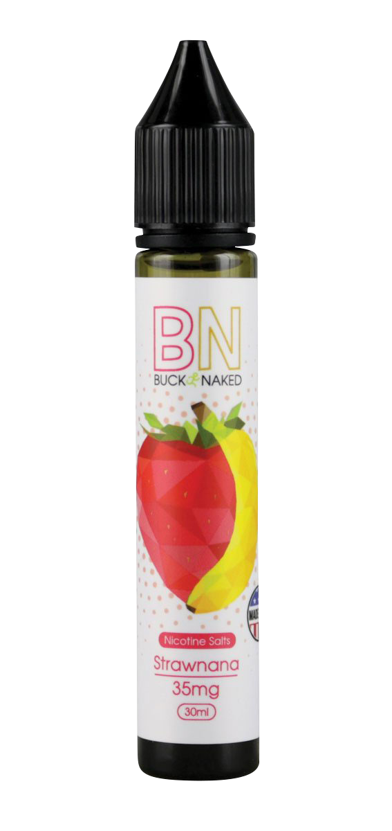 Buck Naked Strawnana Nic Salt E-Liquid - Irresistible Blend