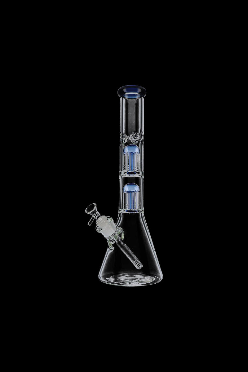 Stunning Beaker Base Glass Ice Bong with Double Tree Perc