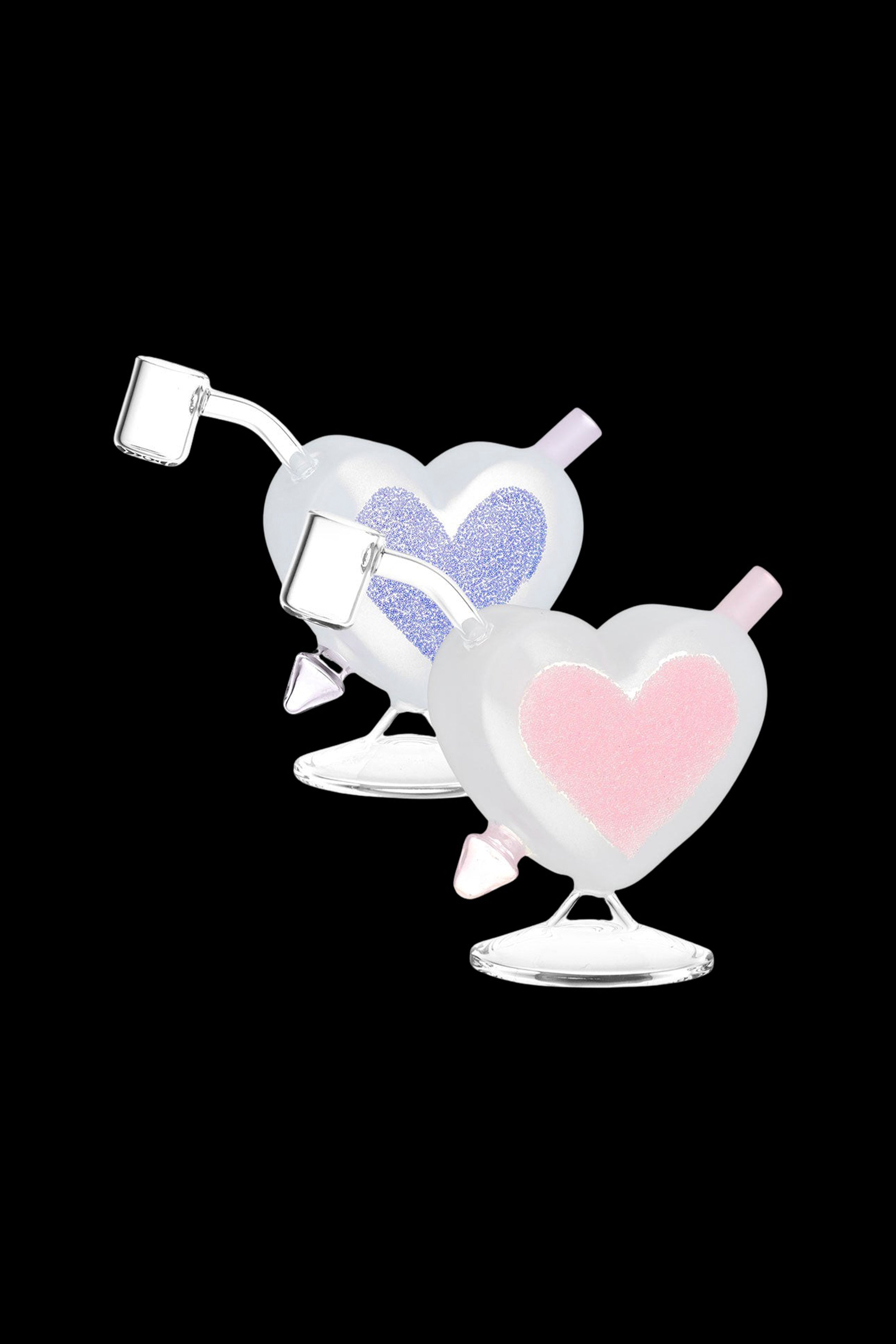 Enchanting Heart Sparkles Mini Glass Rig