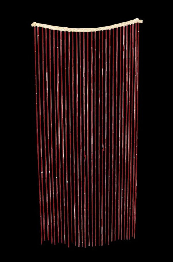 All Fun Gifts Colorful Bamboo Beaded Door Curtain - Revive the 70s Vibe!