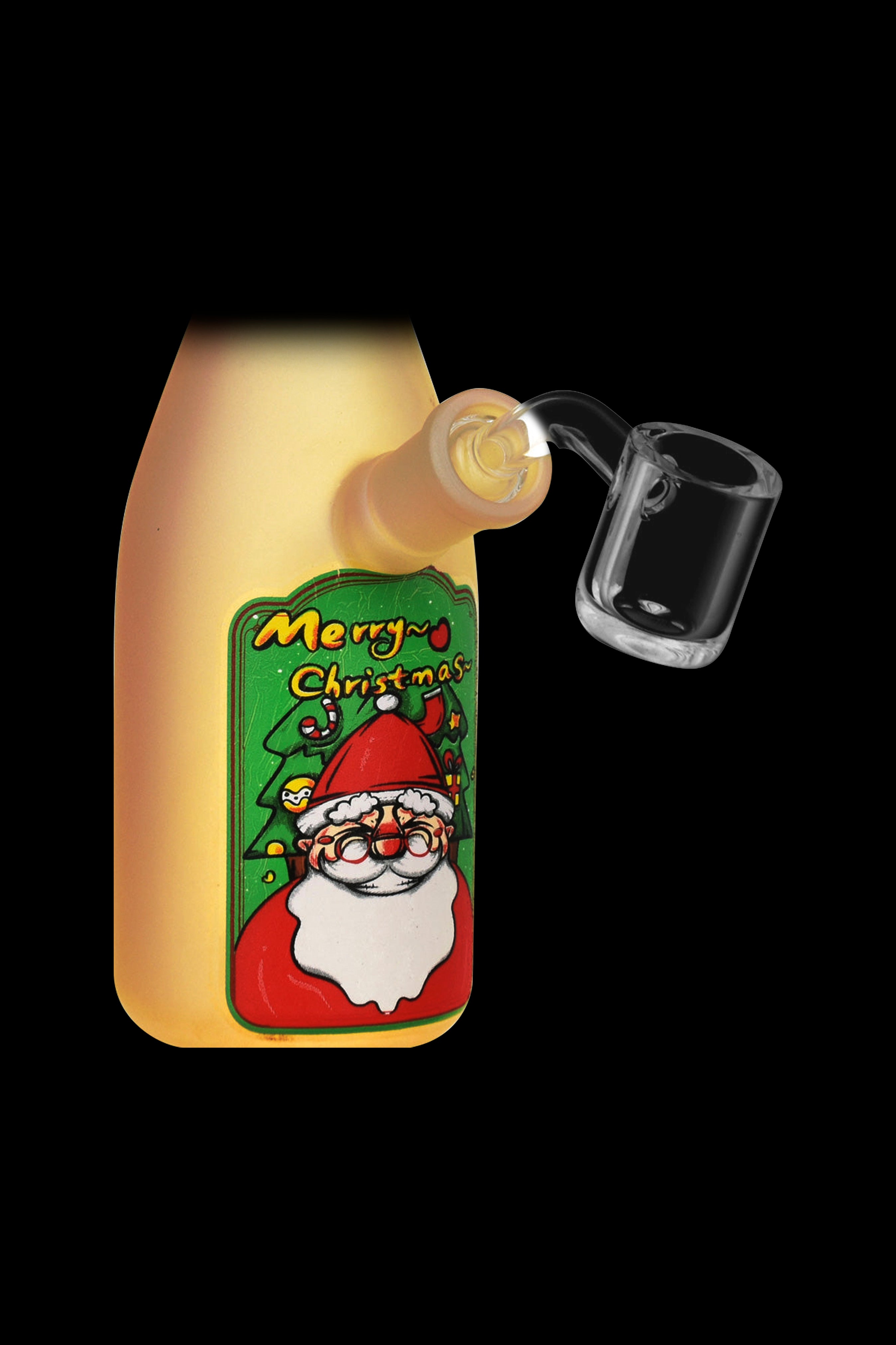Festive Christmas Spirits Bottle Dab Rig