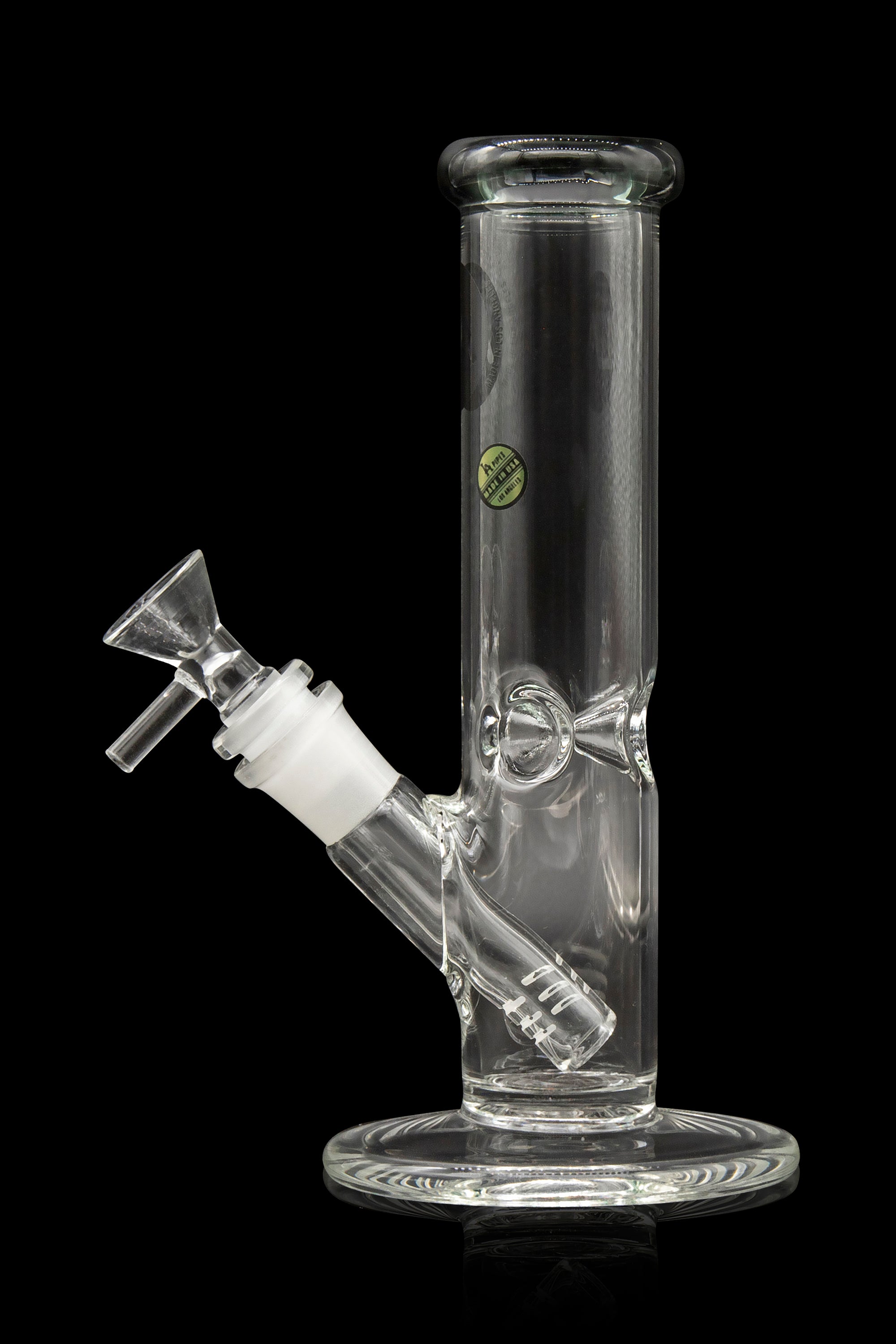 LA Pipes Borosilicate Glass Straight Tube Bong - A Timeless Classic