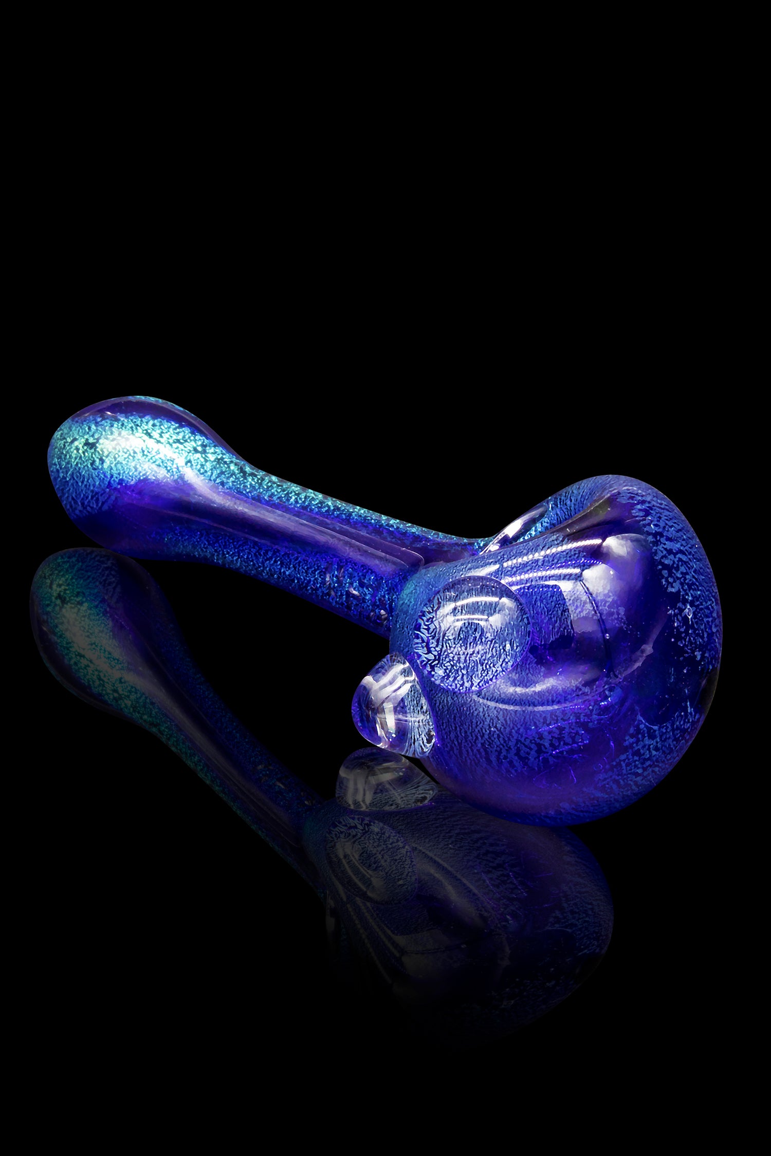 LA Pipes Blue Dream Solid Blue Dichro Spoon - A Smoking Marvel
