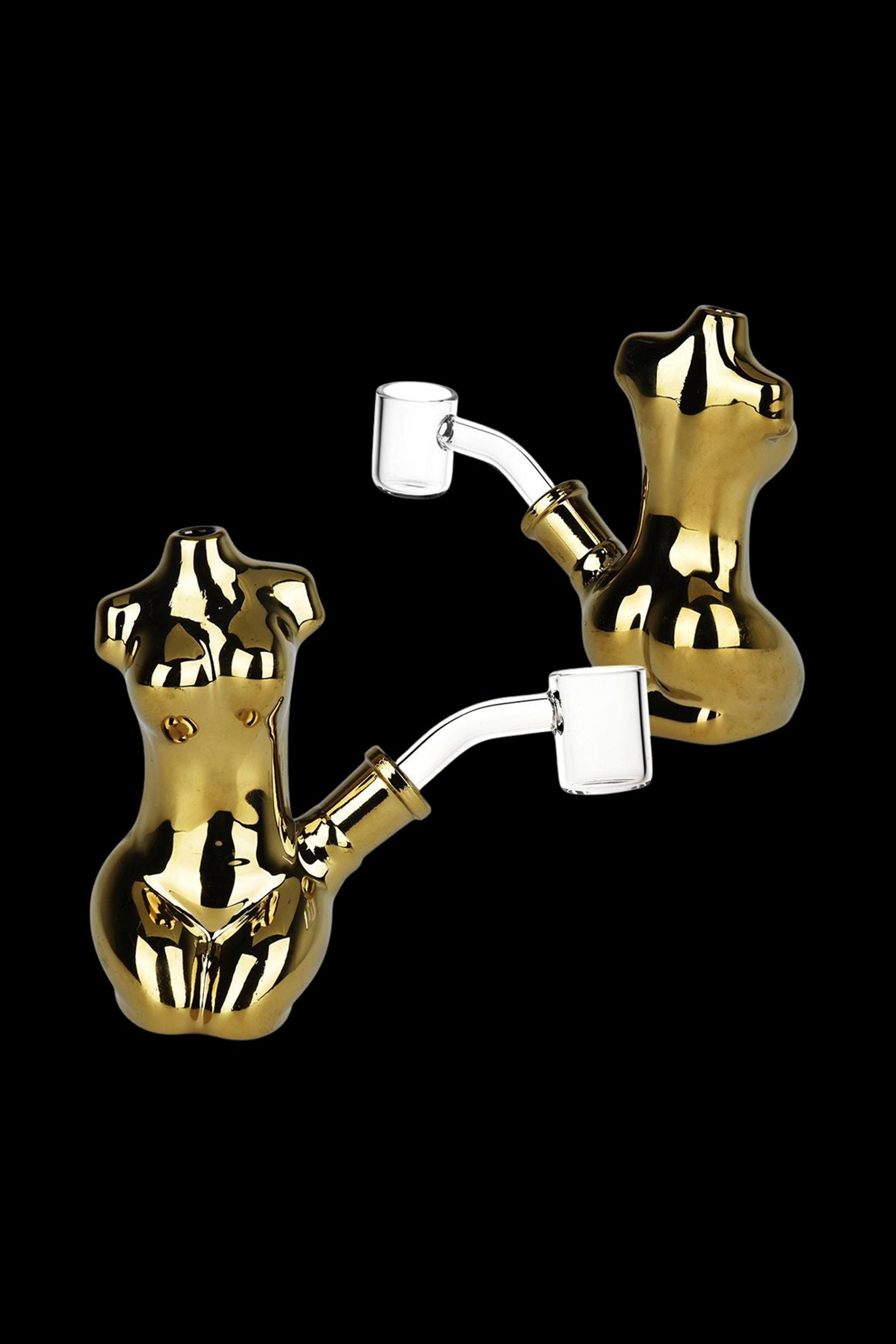 Stunning Buxom Body Electroplated Glass Dab Rig