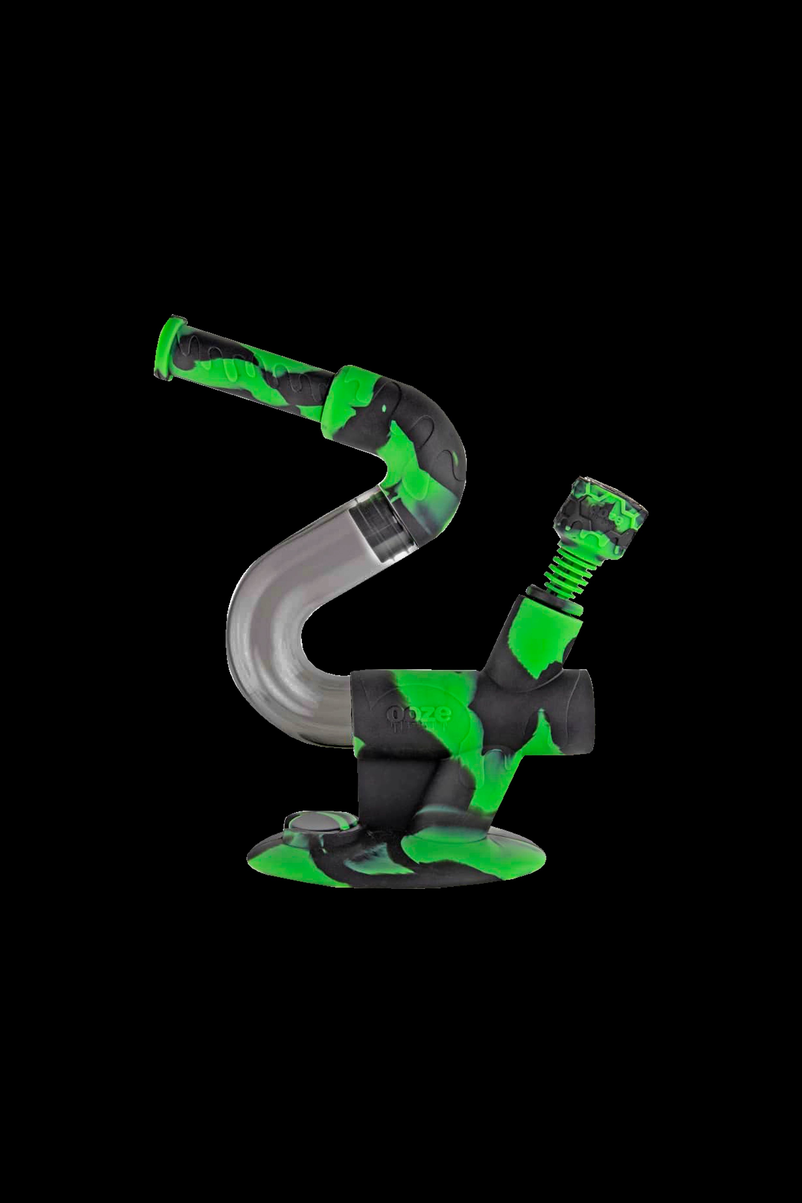 Ooze Swerve 4-in-1 Hybrid Silicone and Glass Water Pipe - The Ultimate Smoking Companion