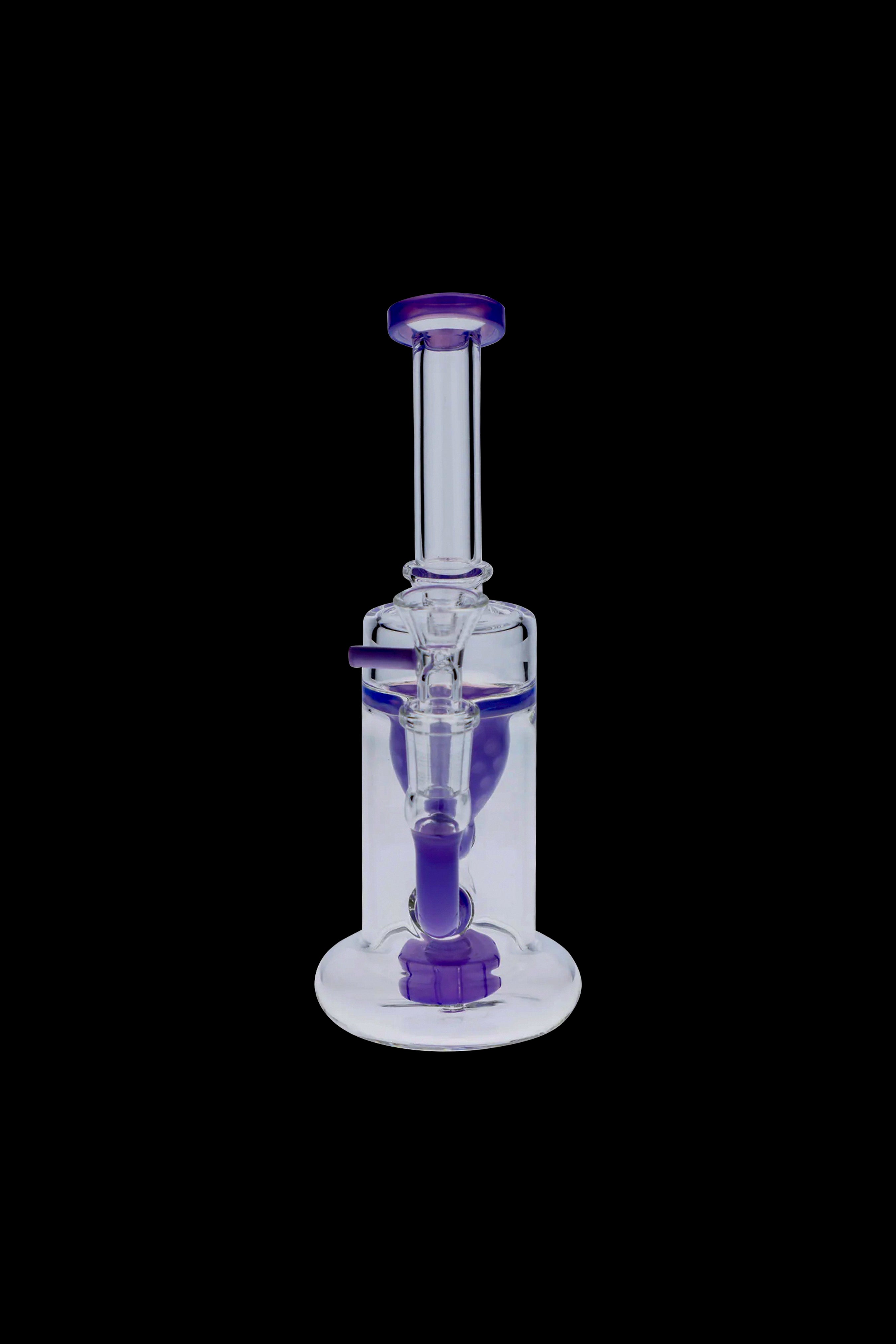 Stunning Milky Purple Incycler Showerhead Water Pipe