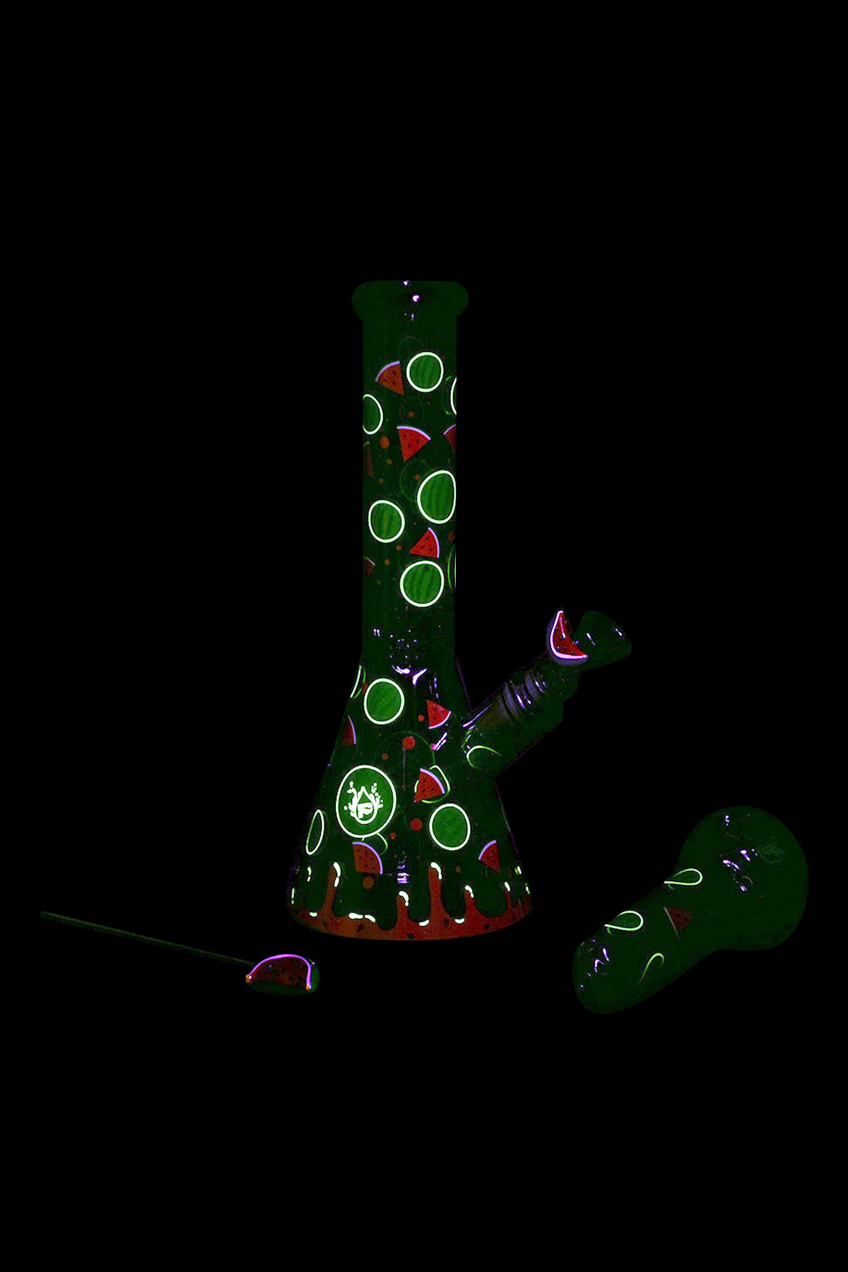 Pulsar Fruit Series: Watermelon Zkittles Glow Pipe Duo - A Smoking Sensation!