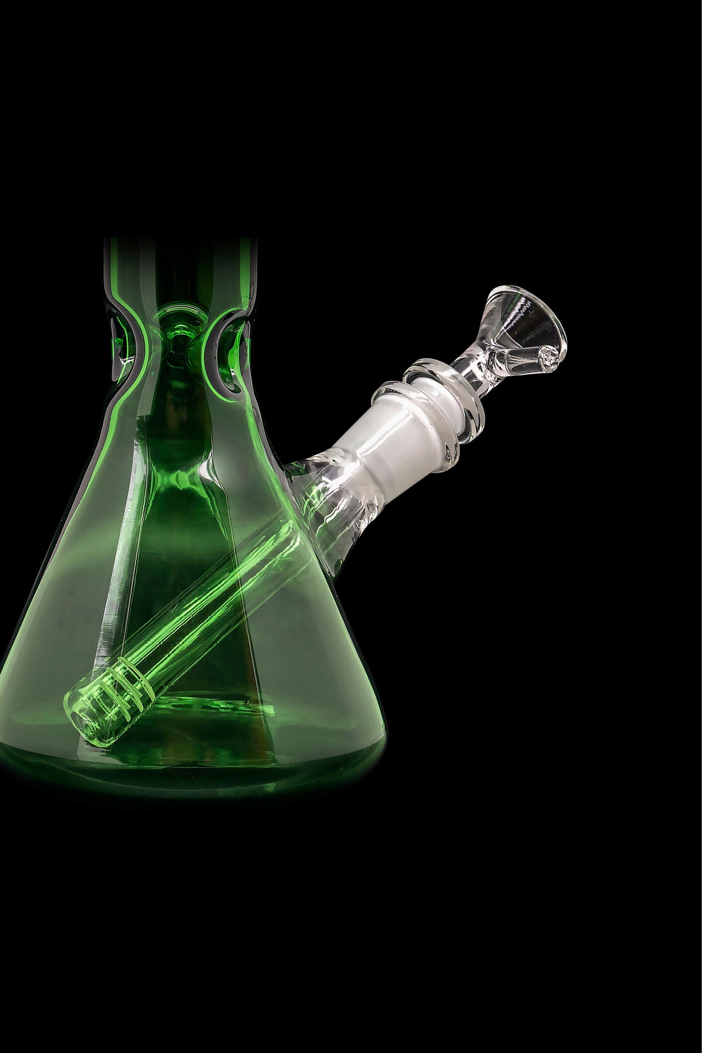 LA Pipes Green Emerald Beaker - Stunning Waterpipe for Smokers