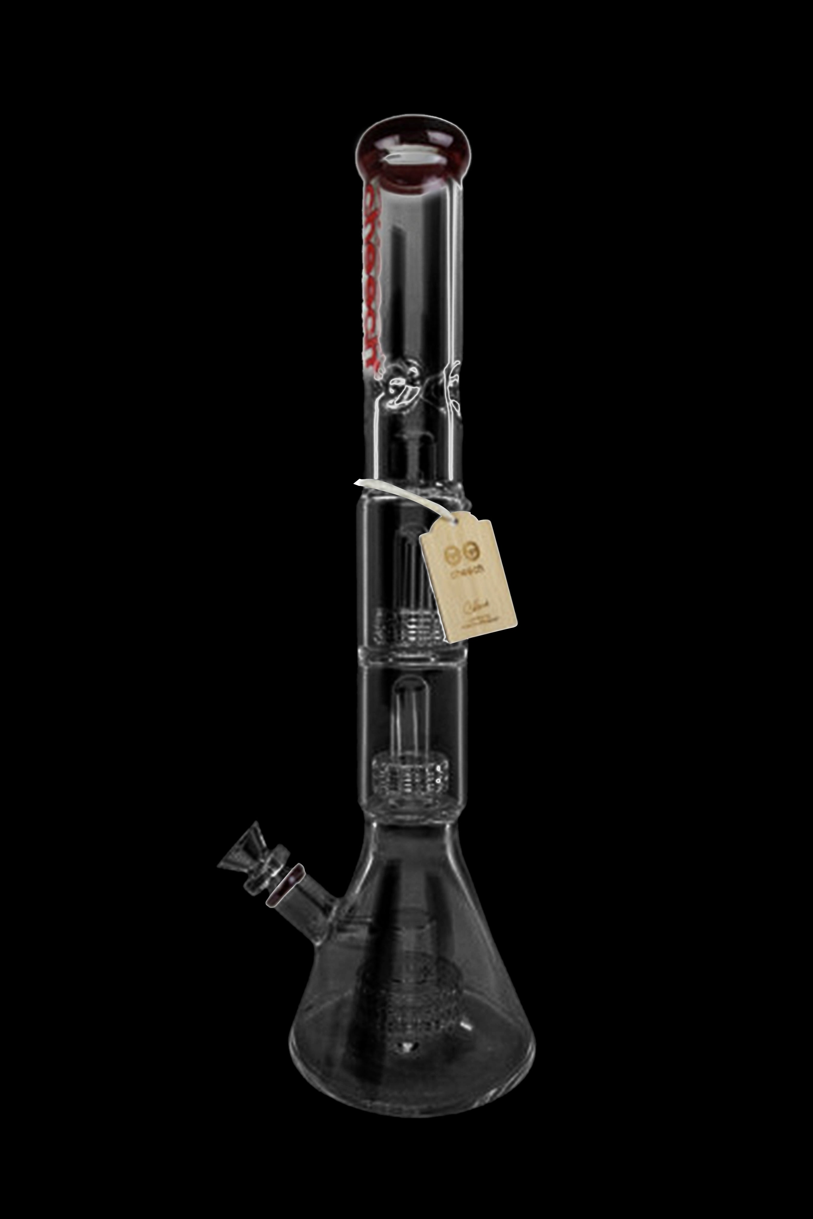 Cheech Glass Triple Matrix Perc Water Pipe - An Exquisite Smoking Companion