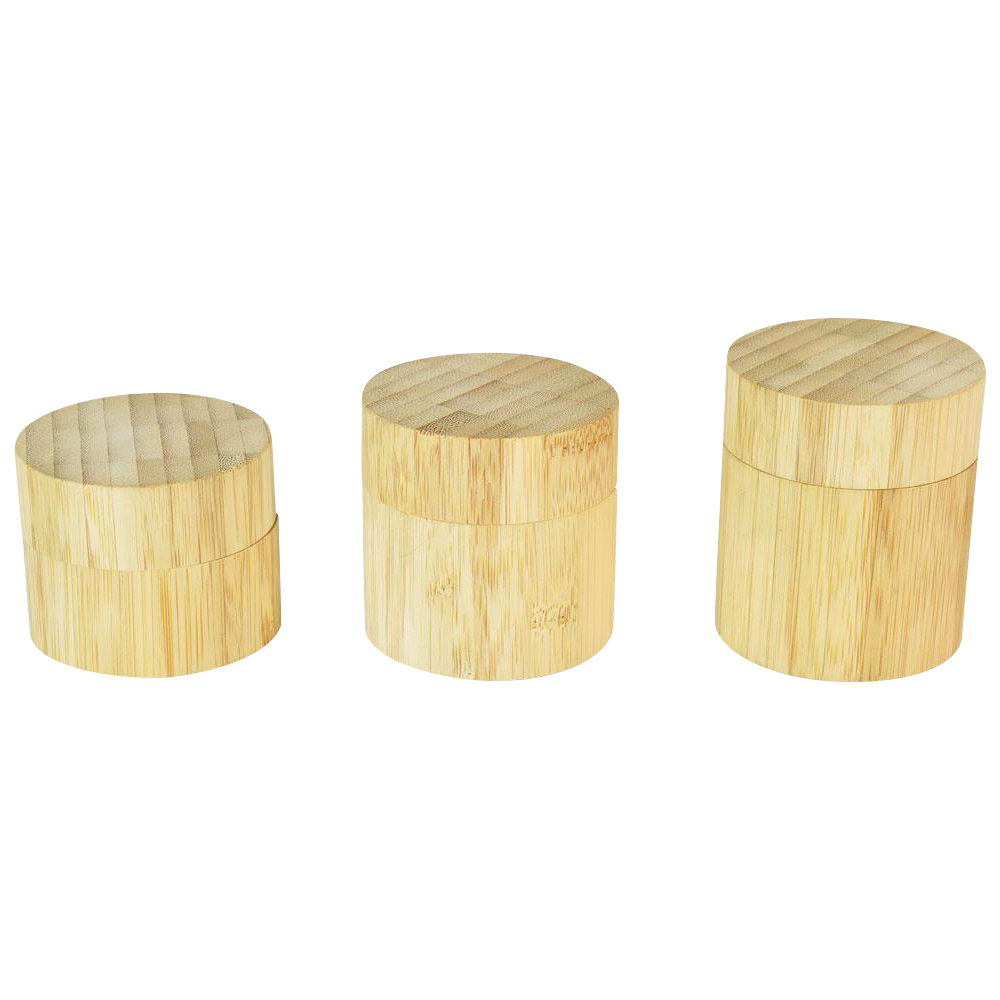 Exquisite Bamboo-Encased Childproof Glass Storage Jars