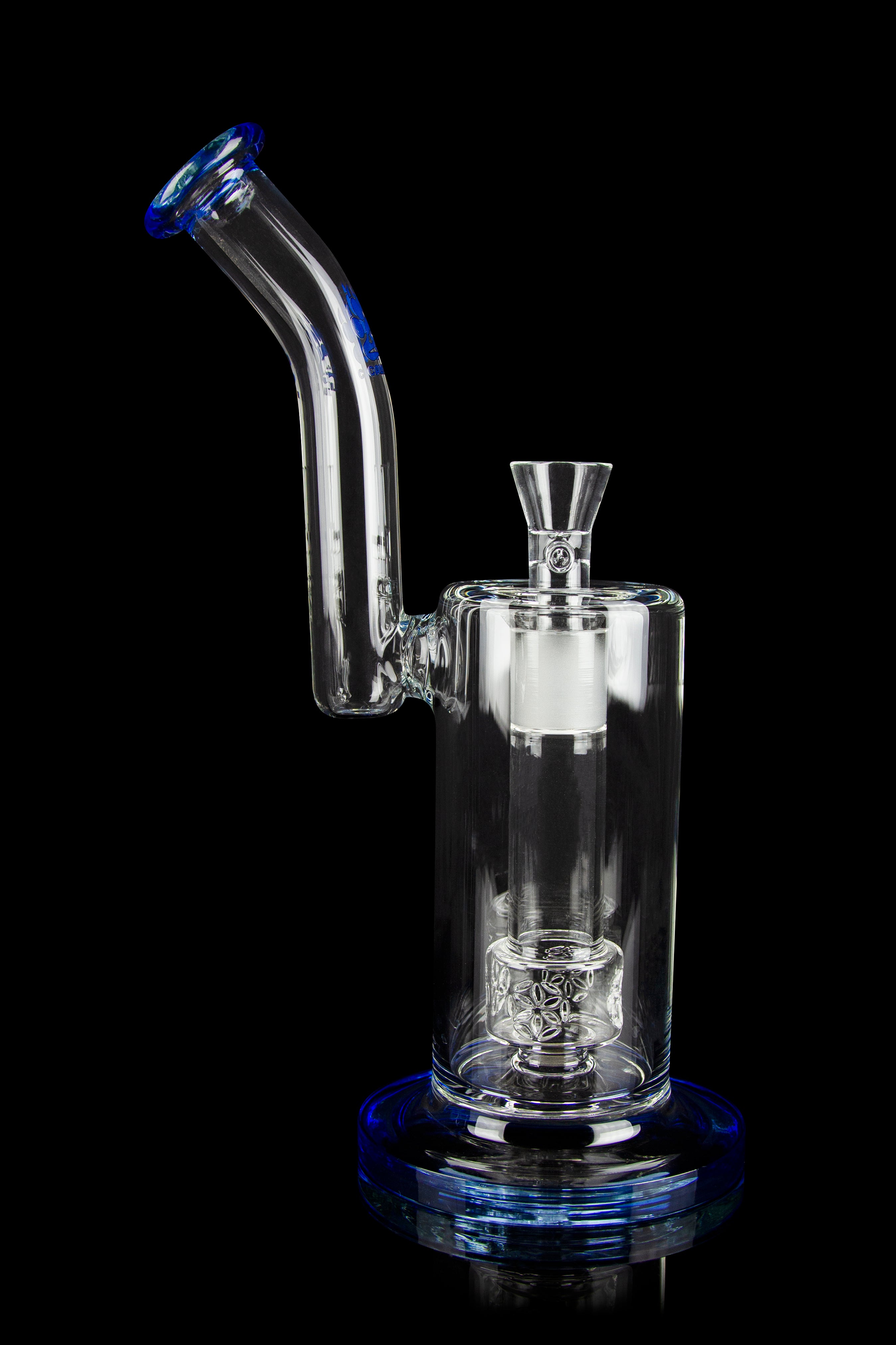 Calibear's Stunning Bent Neck Seed of Life Perc Bong