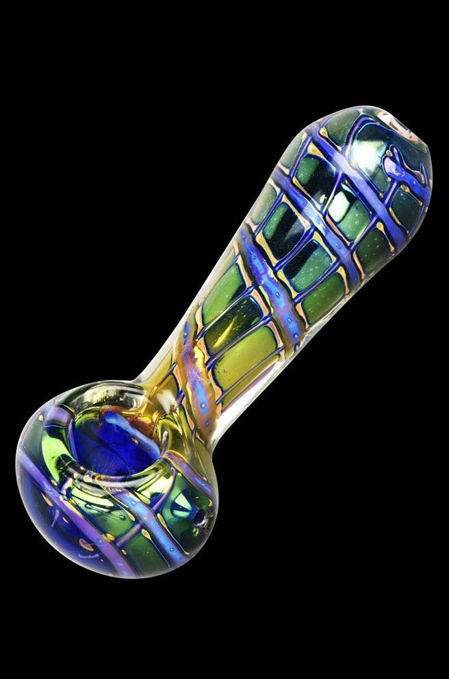Enchanting Butterfly Wing Macro Fumed Spoon Pipe