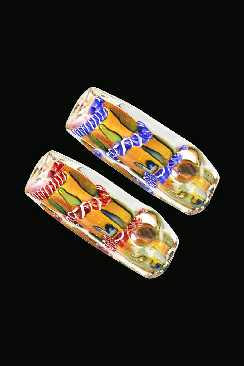 Stunning Fumed Metallic Abstract Squared Hand Pipe