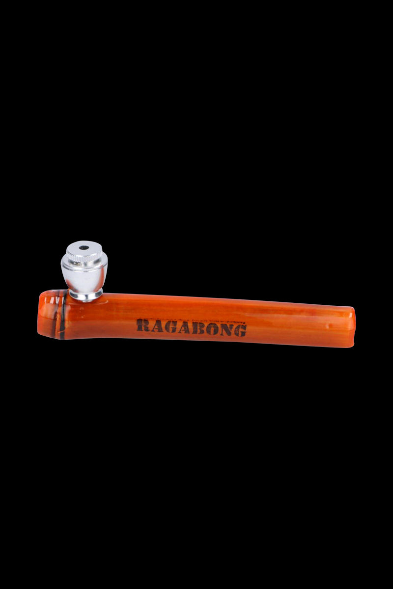 Elegant Bamboo Steamroller Pipe with Capped Herb Bowl