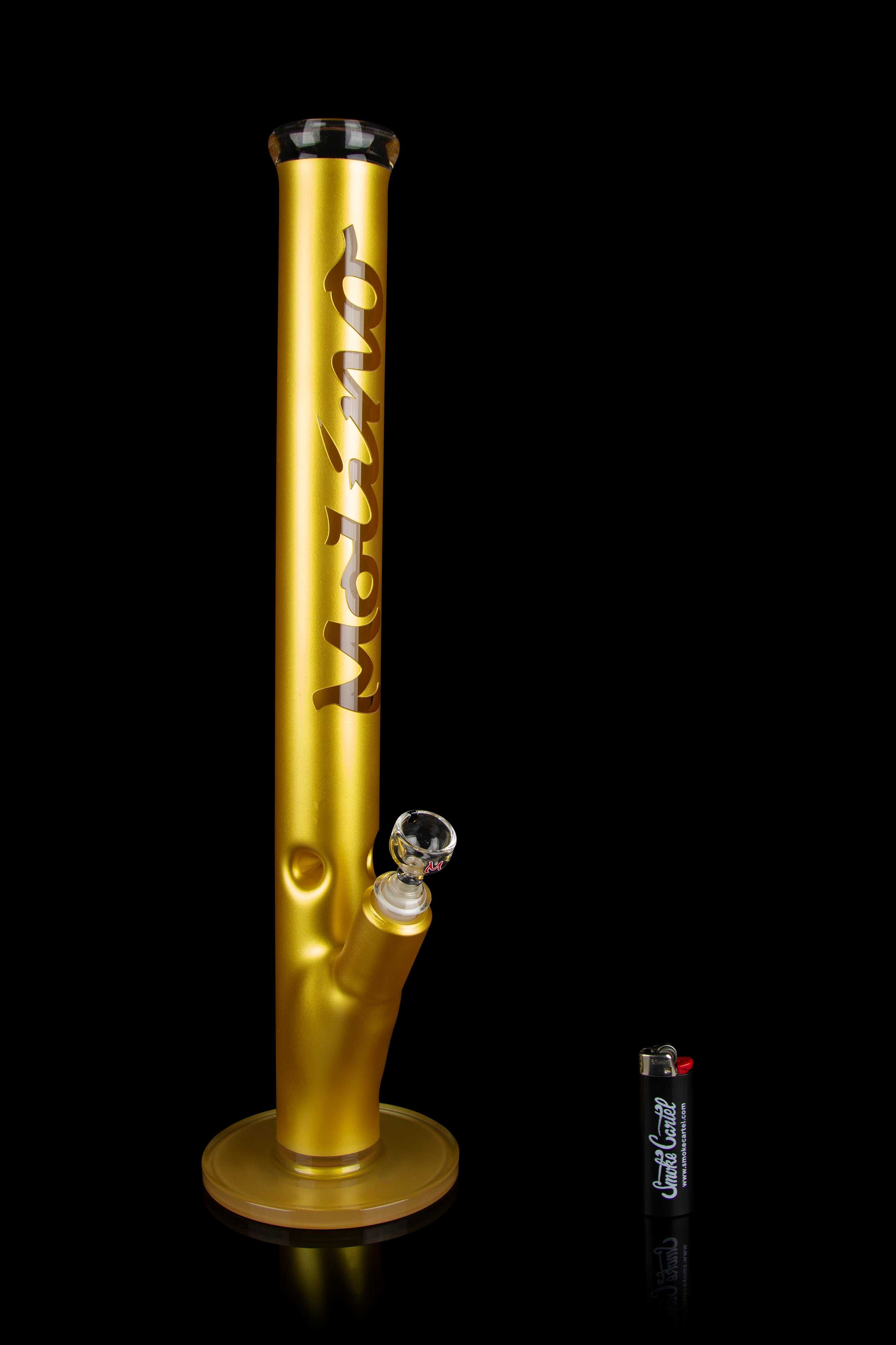 Molino Glass Goldfinger Bong - A Golden Smoking Marvel