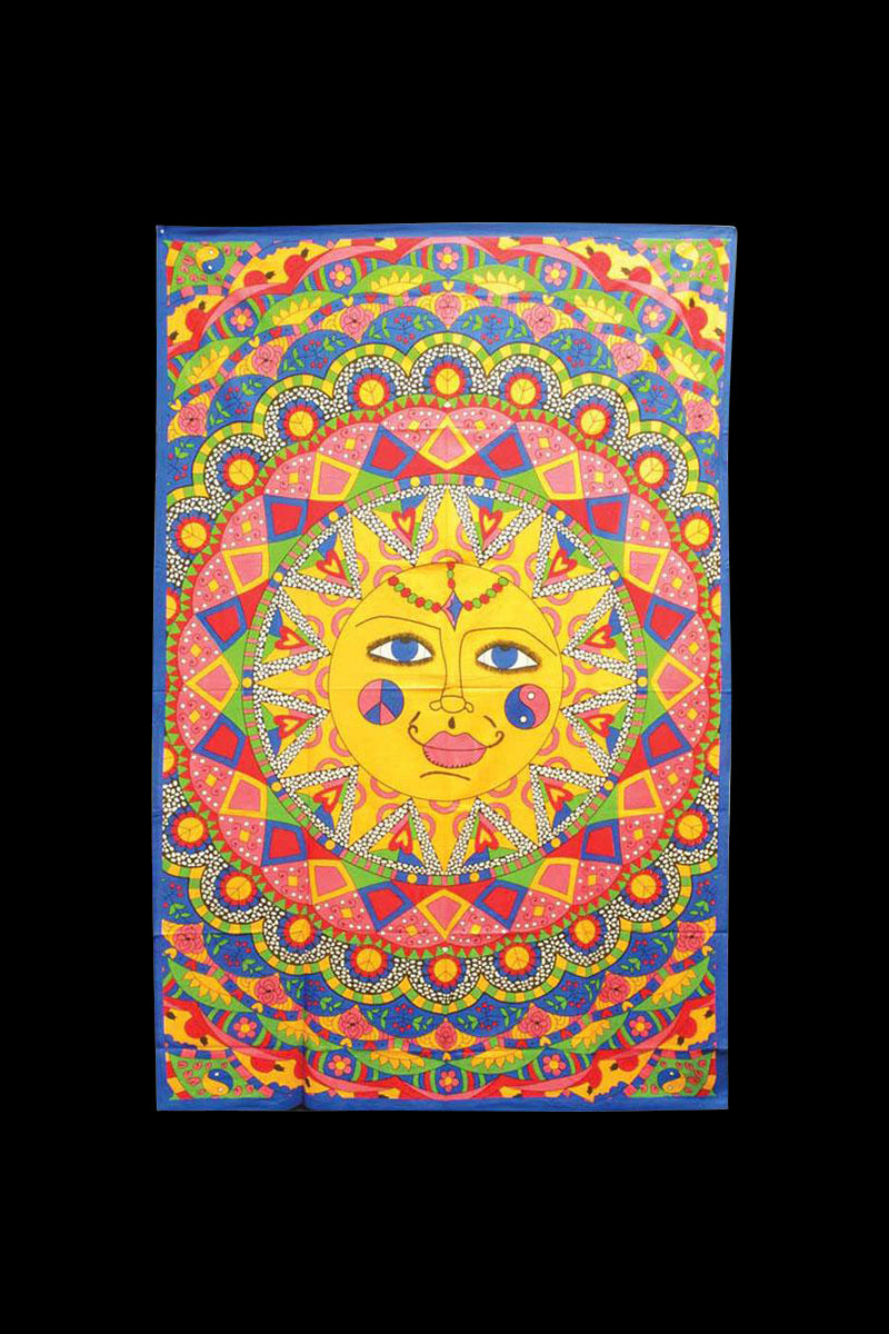 Vibrant Multi - Color Sun Tapestry