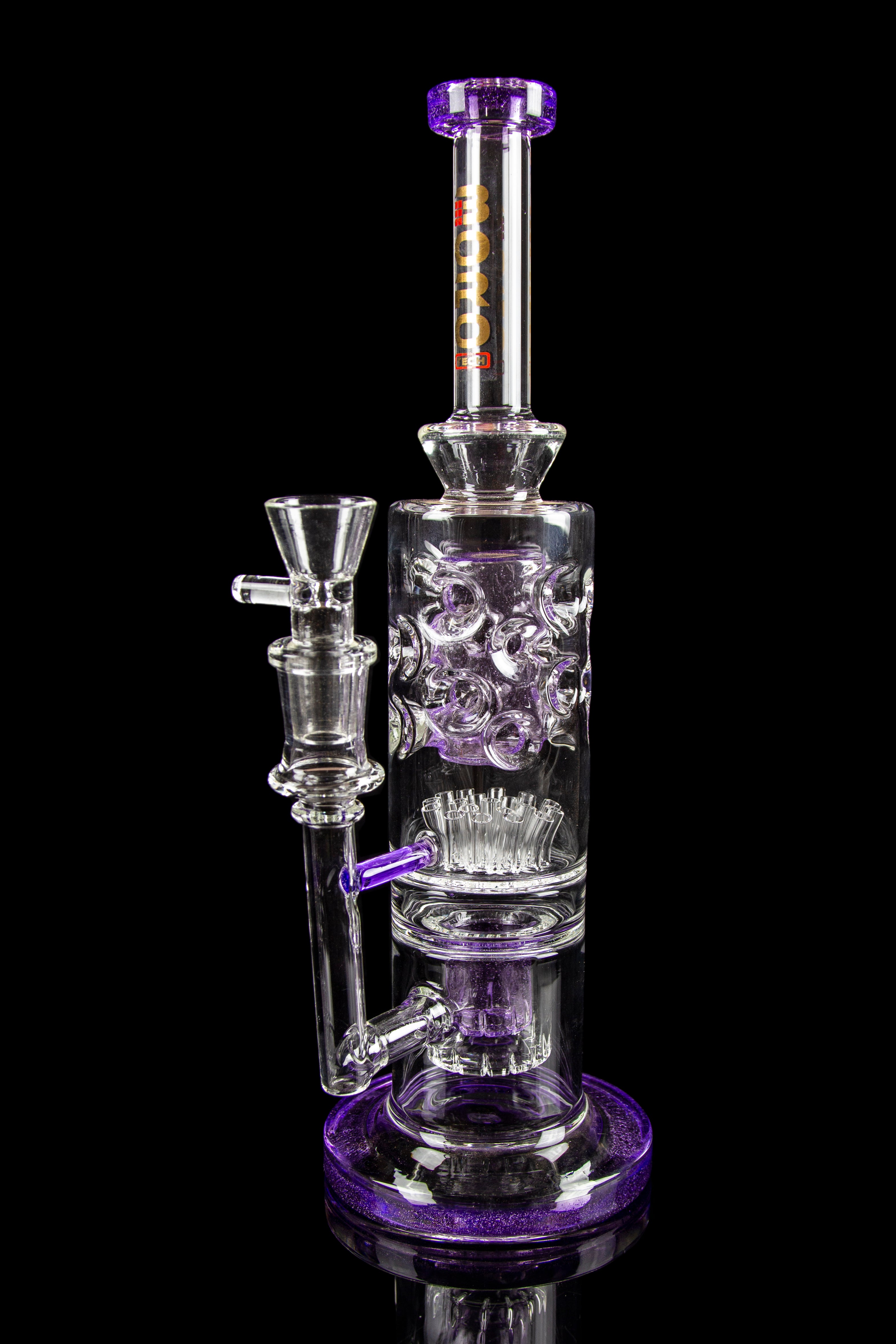 BoroTech Glass Midgard: Inverted Showerhead to Sprinkler Perc Water Pipe