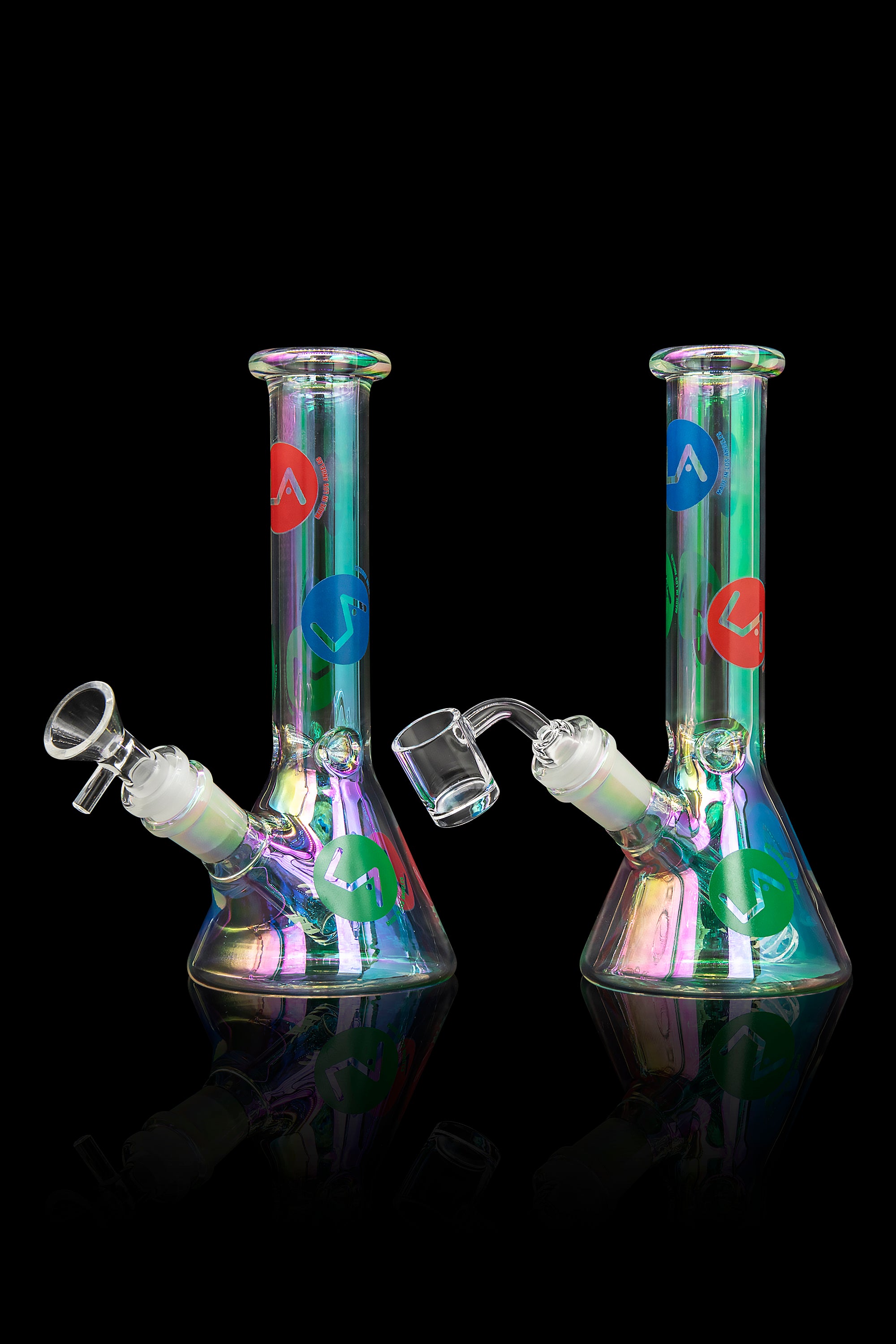 LA Pipes Limited Edition 8-Piece Iridescent Disco Beaker Set: A Groovy Retro Delight