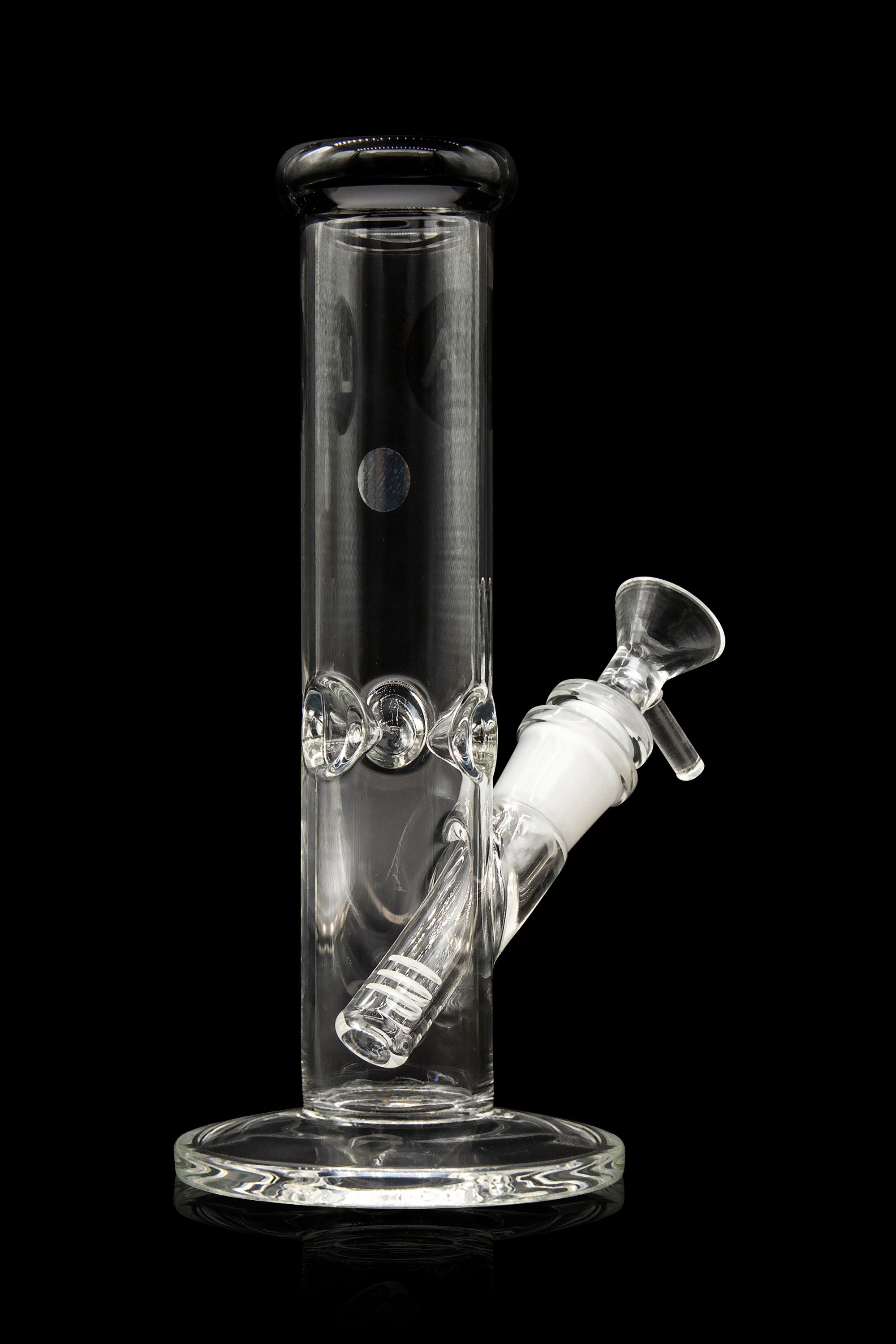 LA Pipes Borosilicate Glass Straight Tube Bong - A Timeless Classic