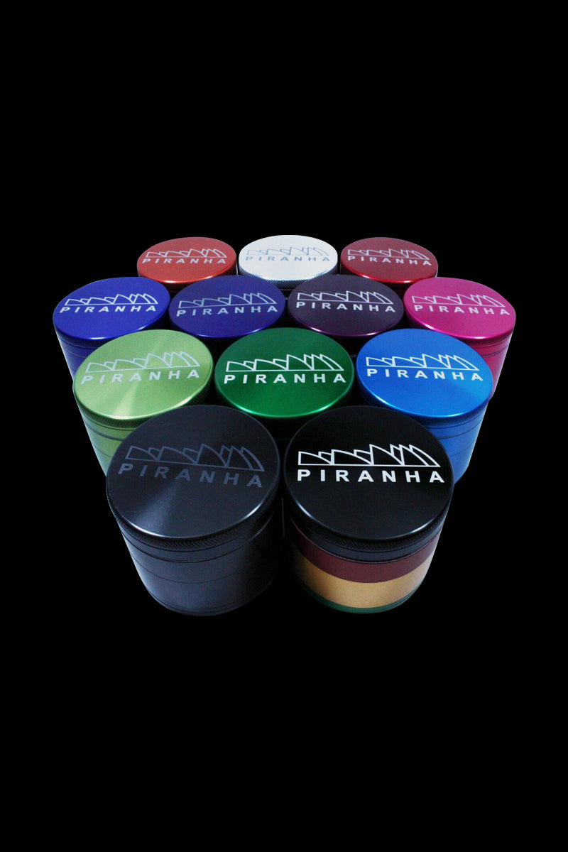 Piranha Medium 2.5 4-Piece Herb Grinder - Compact & Powerful